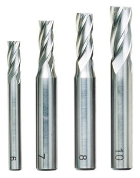 PROXXON 24620 - Schaftfräserset, 4-teilig, Ø 6 / 10 mm Schaft