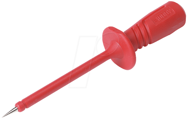 PRUEF 2600 C2 RT - Prüfspitze, 4 mm, 1000 V CAT II 1 A, rot, gesichert