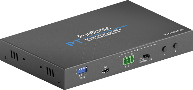 PT-C-HDAEDE - HDMI Audio De-Embedder und Embedder, 4K 60 Hz