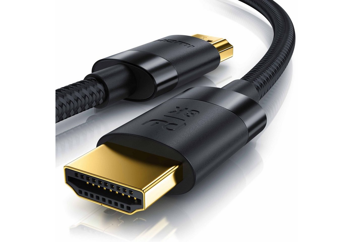 Primewire 8K @ 120Hz / 4K @ 240Hz DSC, Ultra High Speed, Nylonummantelung, 3m HDMI-Kabel, 2.1, HDMI Typ A (300 cm), 48 Gbit/s Bandbreite, eARC, CEC, HDCP, für Gaming, Streaming, Heimkino Bild 2