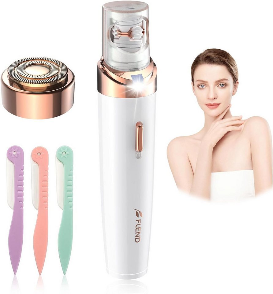 feinlux Epilierer Epilierer,2 in 1Epilierer, Aufsätze: 2 St., Glatter Epilierer Trimmer Reise Set, Haarentfernung für Frauen Beine/Gesicht/Bikini/Arme Bild 3
