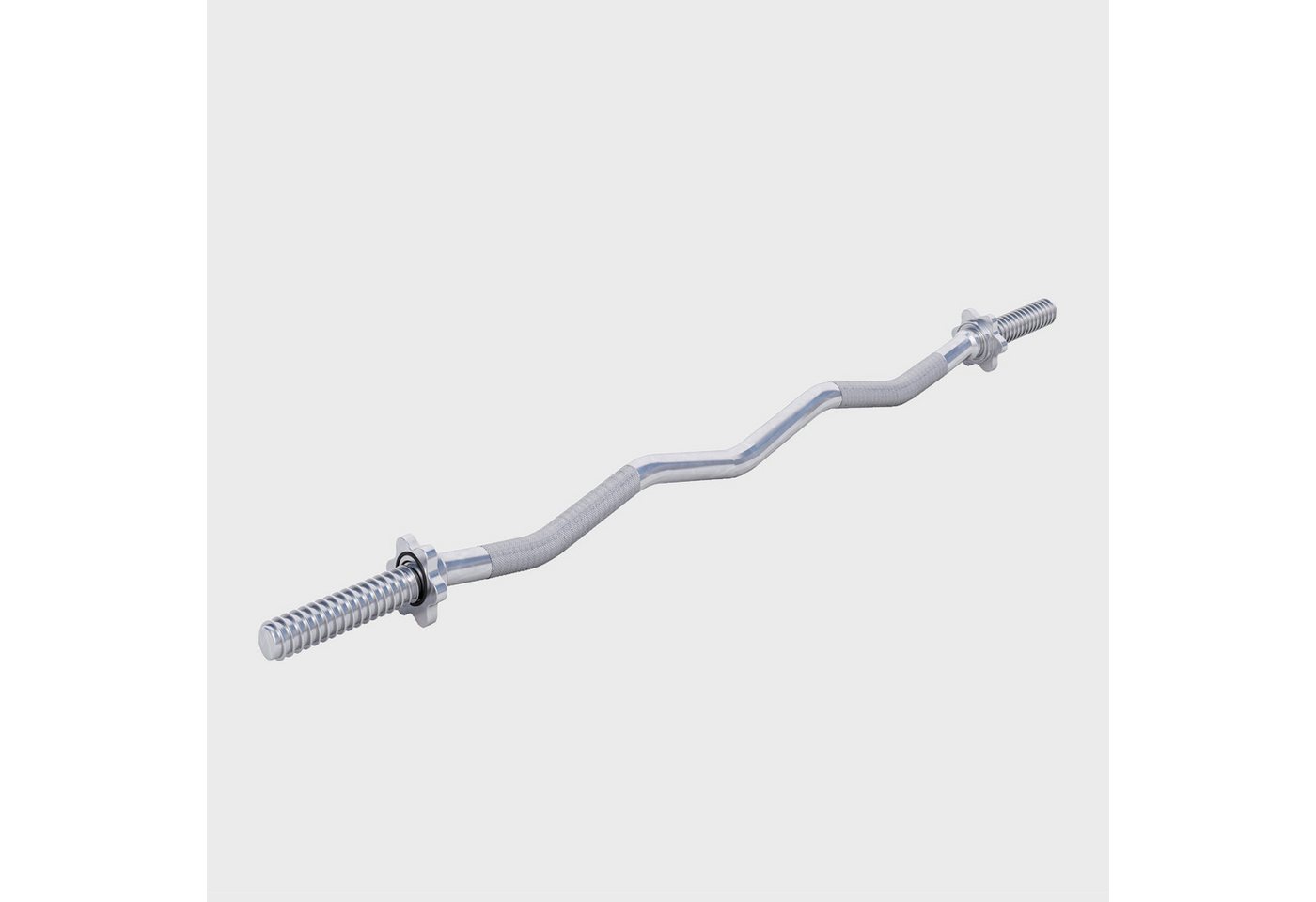 GORILLA SPORTS Langhantelstange SZ-Curlstange 120 cm mit Sternverschluss, 120 cm (3-tlg) Bild 2
