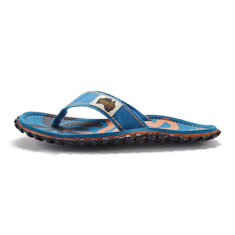 Gumbies Zehensandalen Original Flip Flops Blue Palmetto blau Badeschuh Bild 2
