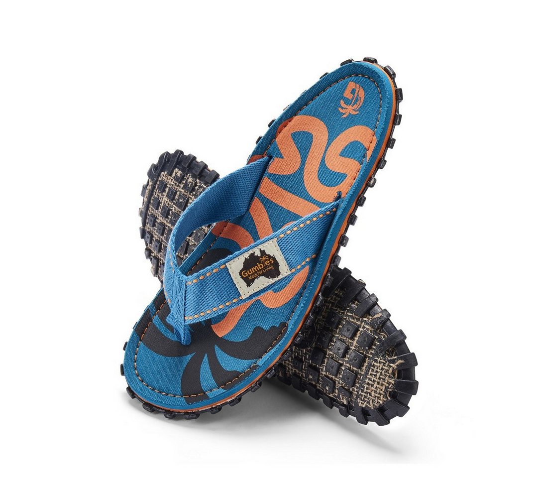 Gumbies Zehensandalen Original Flip Flops Blue Palmetto blau Badeschuh Bild 3