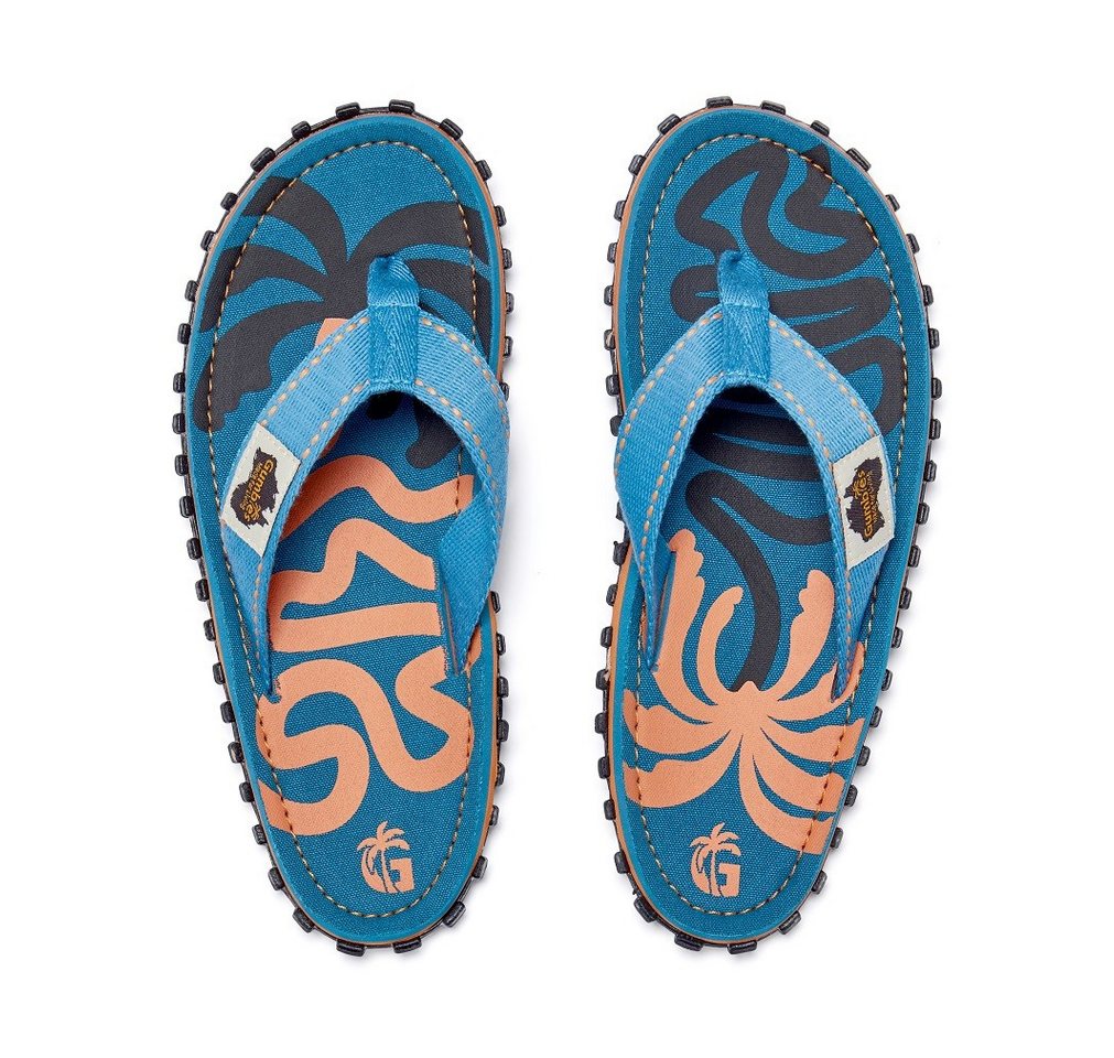 Gumbies Zehensandalen Original Flip Flops Blue Palmetto blau Badeschuh Bild 4