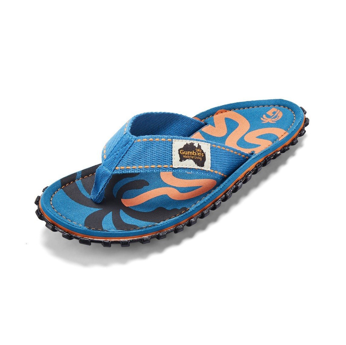 Gumbies Zehensandalen Original Flip Flops Blue Palmetto blau Badeschuh Bild 5