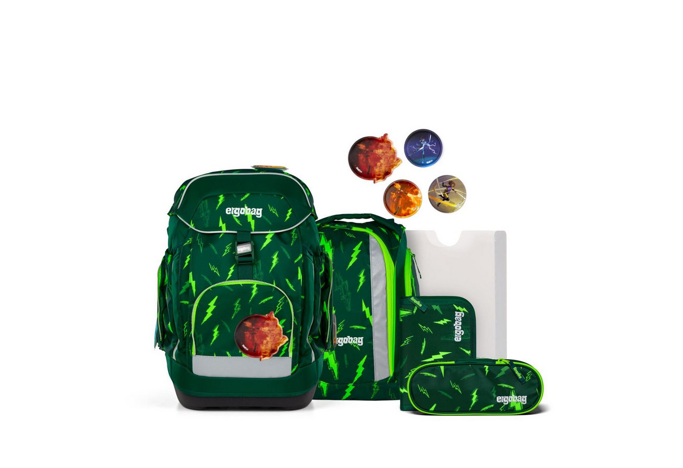 ergobag Schulranzen Schulranzen-Set MAXI Bärtastisch 6-teilig, 25/26 (6-teilig), ergonomisch, ab 1. Klasse, Your-Size-System Bild 5