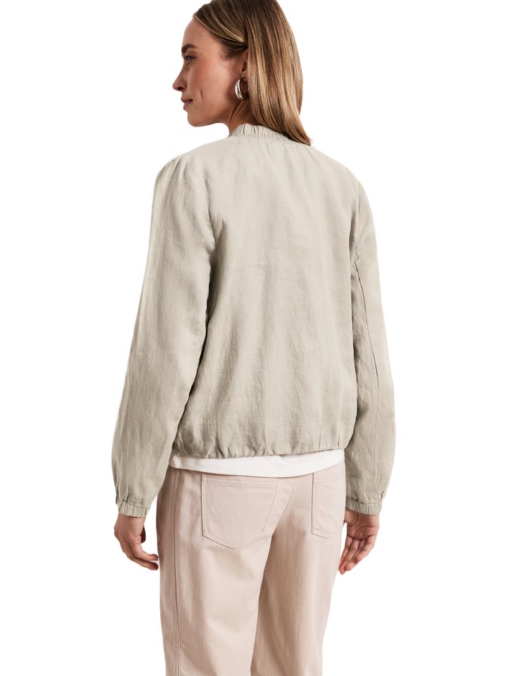 STREET ONE Outdoorjacke natur,Casual,Leinen,Unifarben,Rundhals,Lang,Casual Fit Bild 5