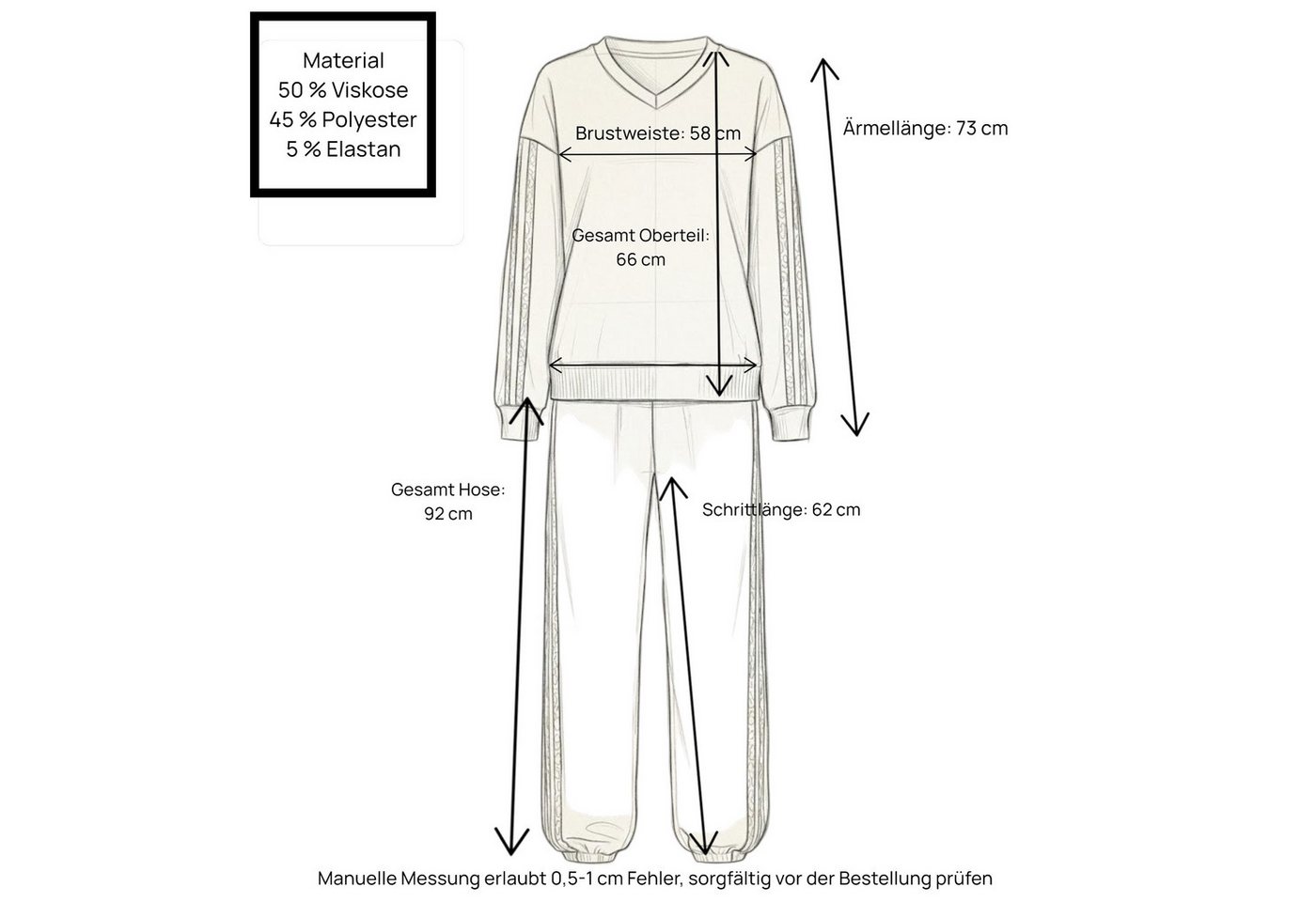 simaranda Jogginganzug Damen Jogginganzug 109 36-42 Schlamm