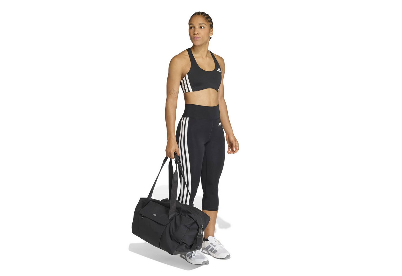 adidas Performance Funktionsleggings OPT ES 3S 3/4 L BLACK/WHITE