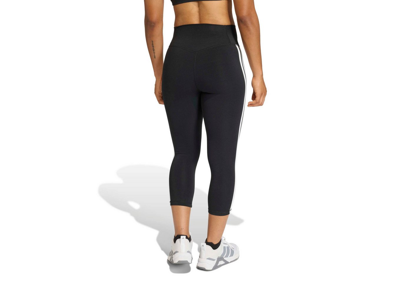 adidas Performance Funktionsleggings OPT ES 3S 3/4 L BLACK/WHITE Bild 5