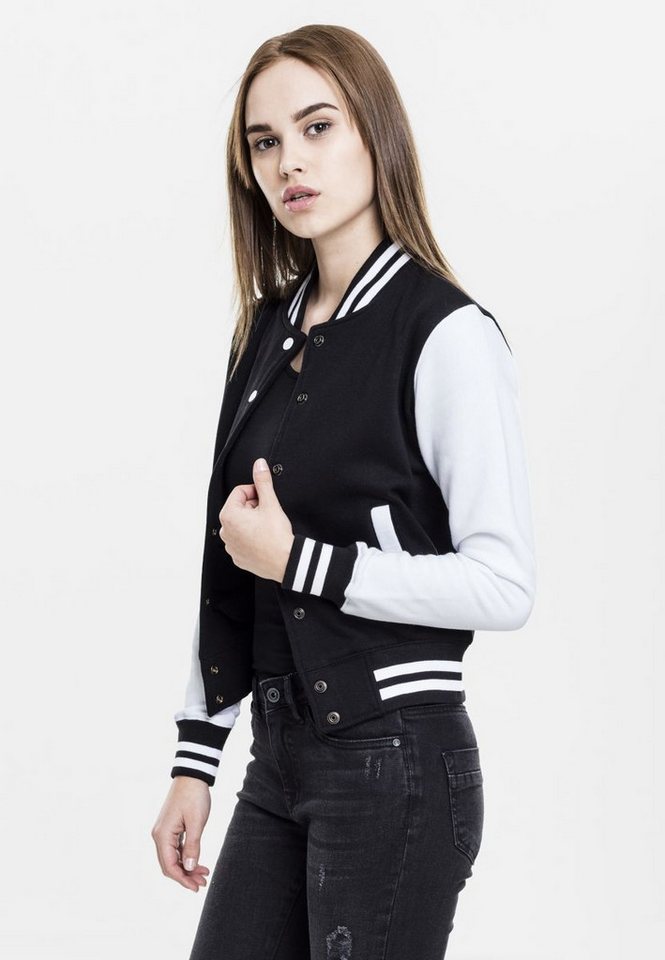 URBAN CLASSICS Outdoorjacke Ladies 2-tone College Sweatjacket Collegejacke Damen Bild 5