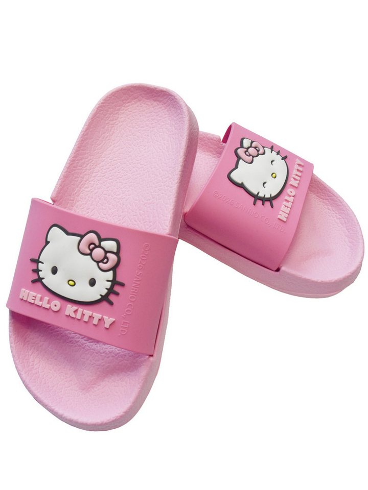 United Labels® Hello Kitty Badelatschen Badeschlappen Badesandalen Schlappen Badesandale Bild 3