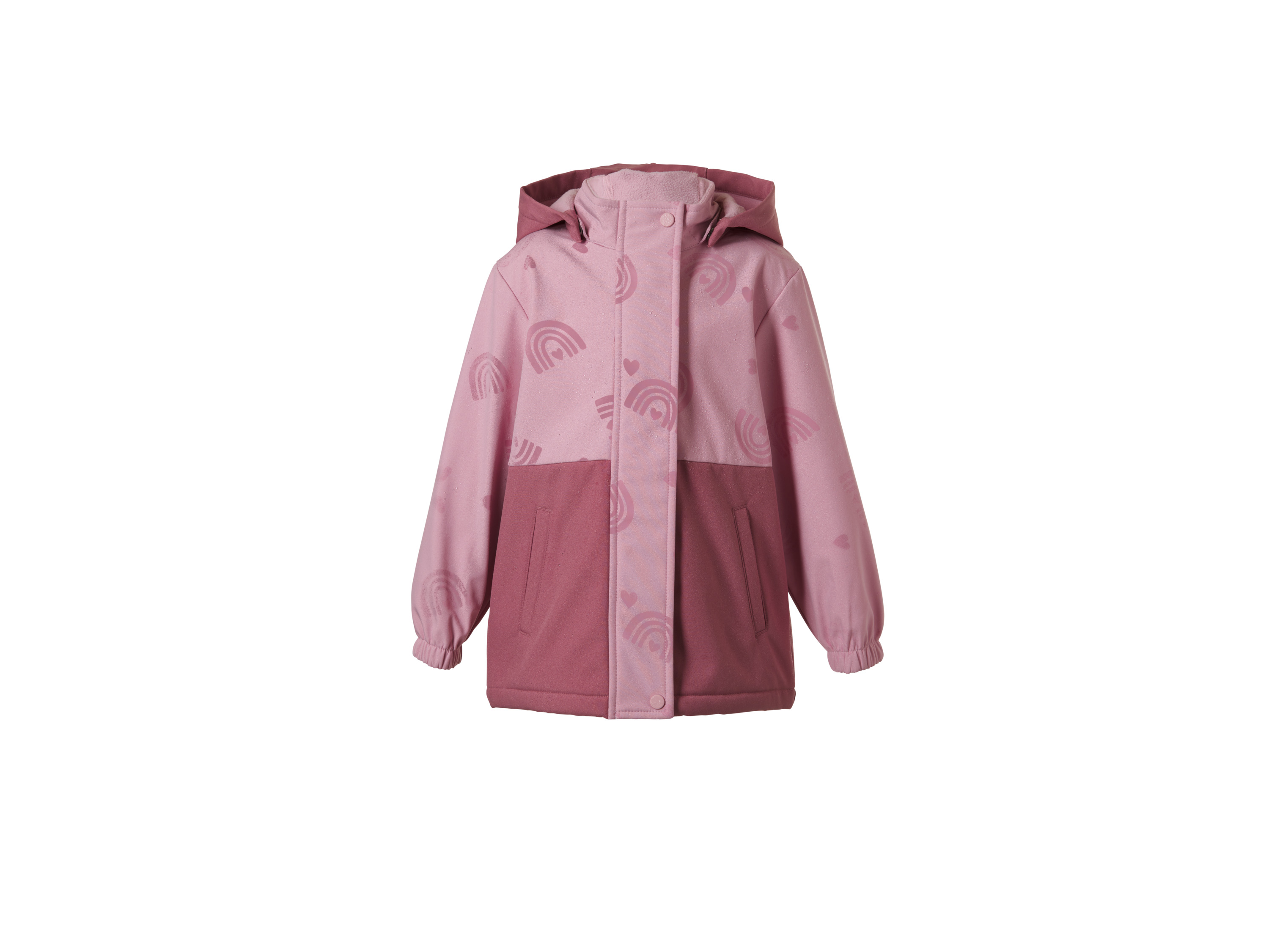 LUPILU® Kinder Softshelljacke mit Farbwechsel bei Regen (Rosa, 110/116) Bild 2