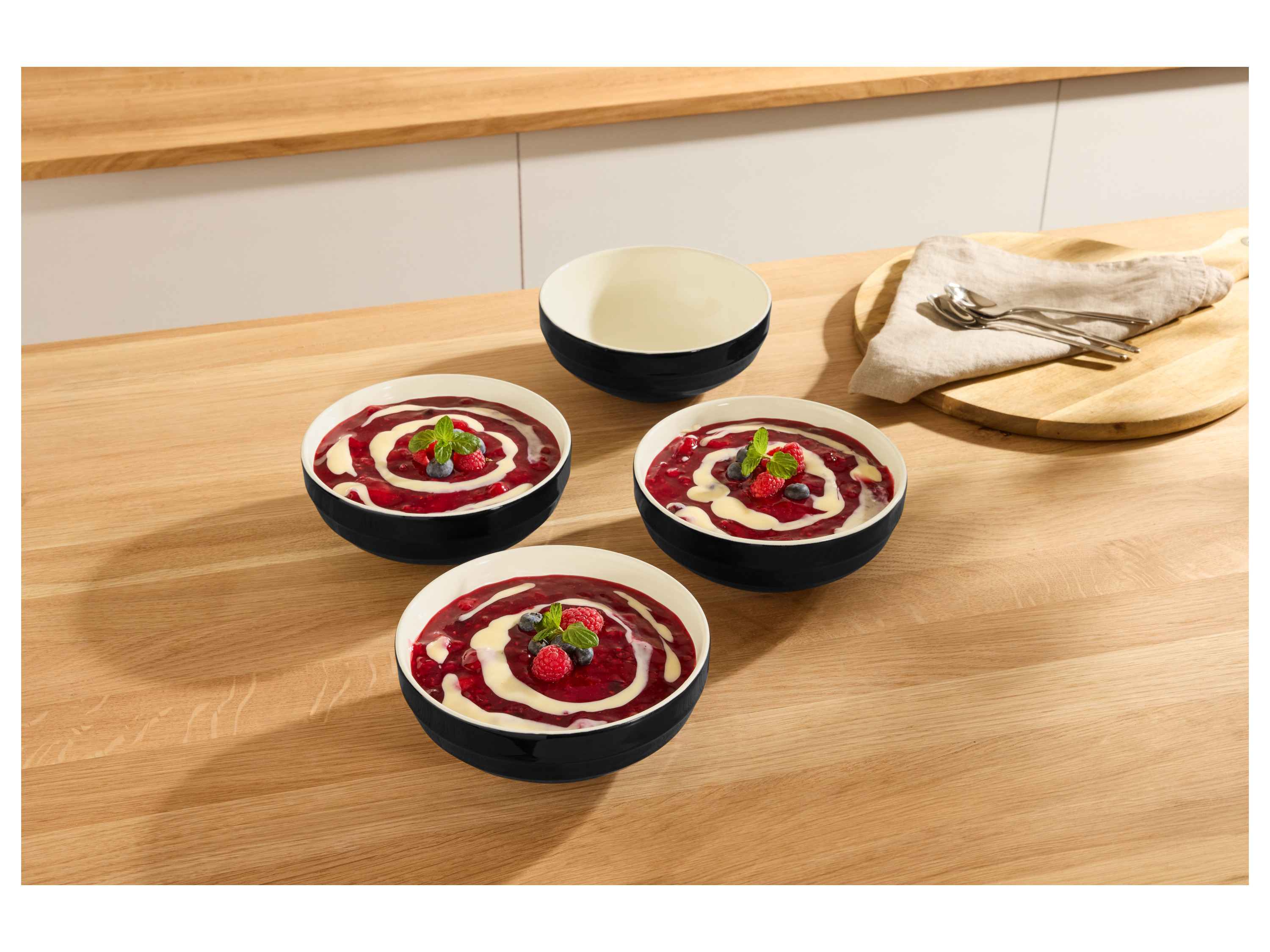 SILVERCREST® Servierschale / Snackschalen-Set (Snackschale 4er Set, Schwarz) Bild 4