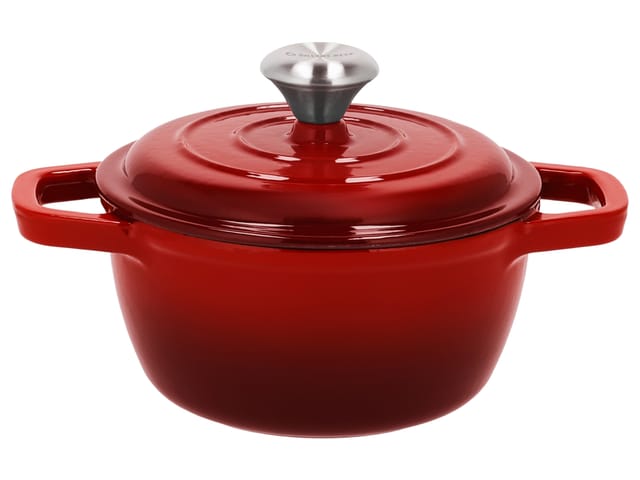 SILVERCREST® Premium-Gusseisentopf, Ø 16 cm (Rot)