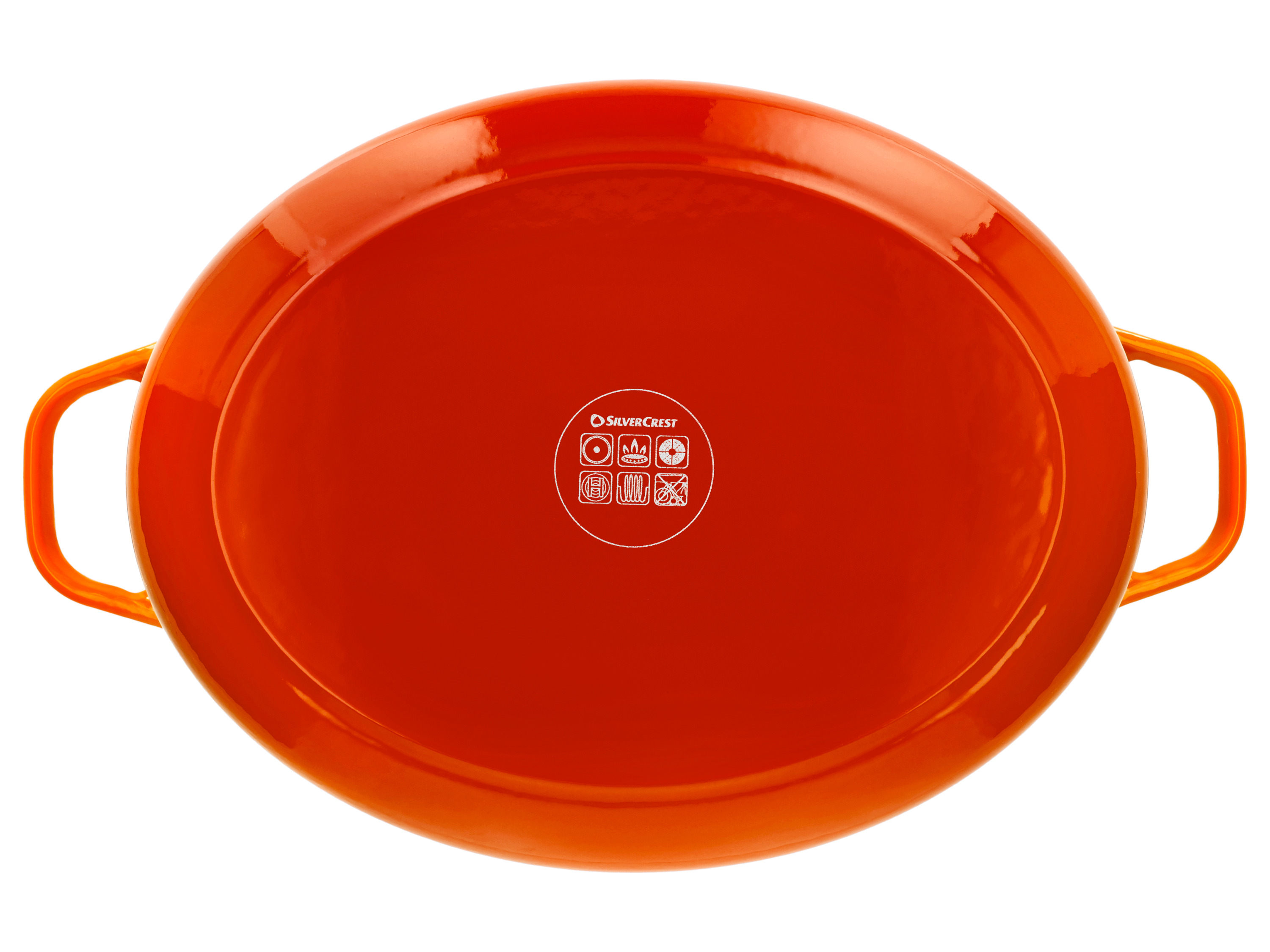 SILVERCREST® Premium-Gusseisenbräter, ca. 7,1 l (orange)