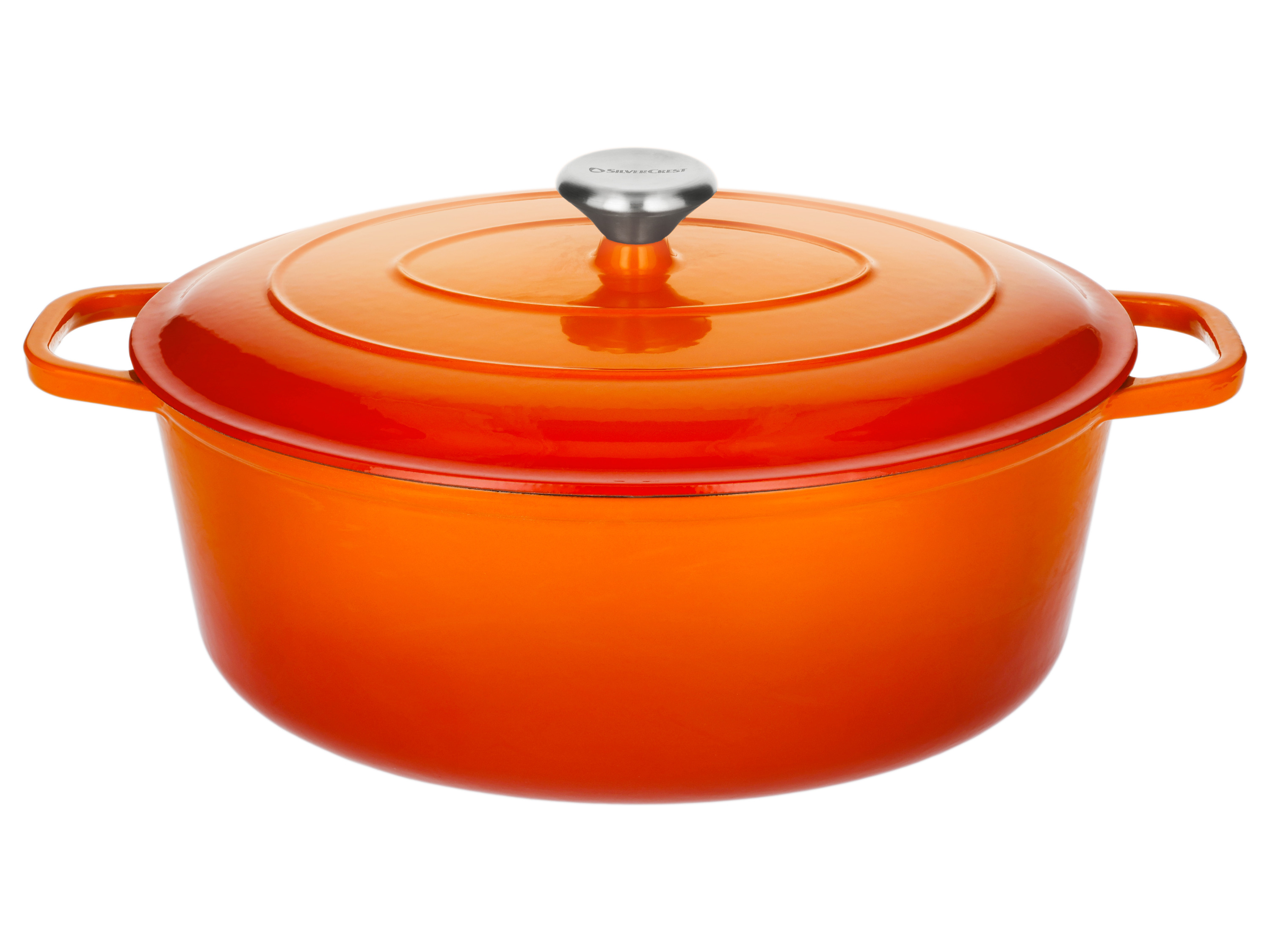 SILVERCREST® Premium-Gusseisenbräter, ca. 7,1 l (orange) Bild 2