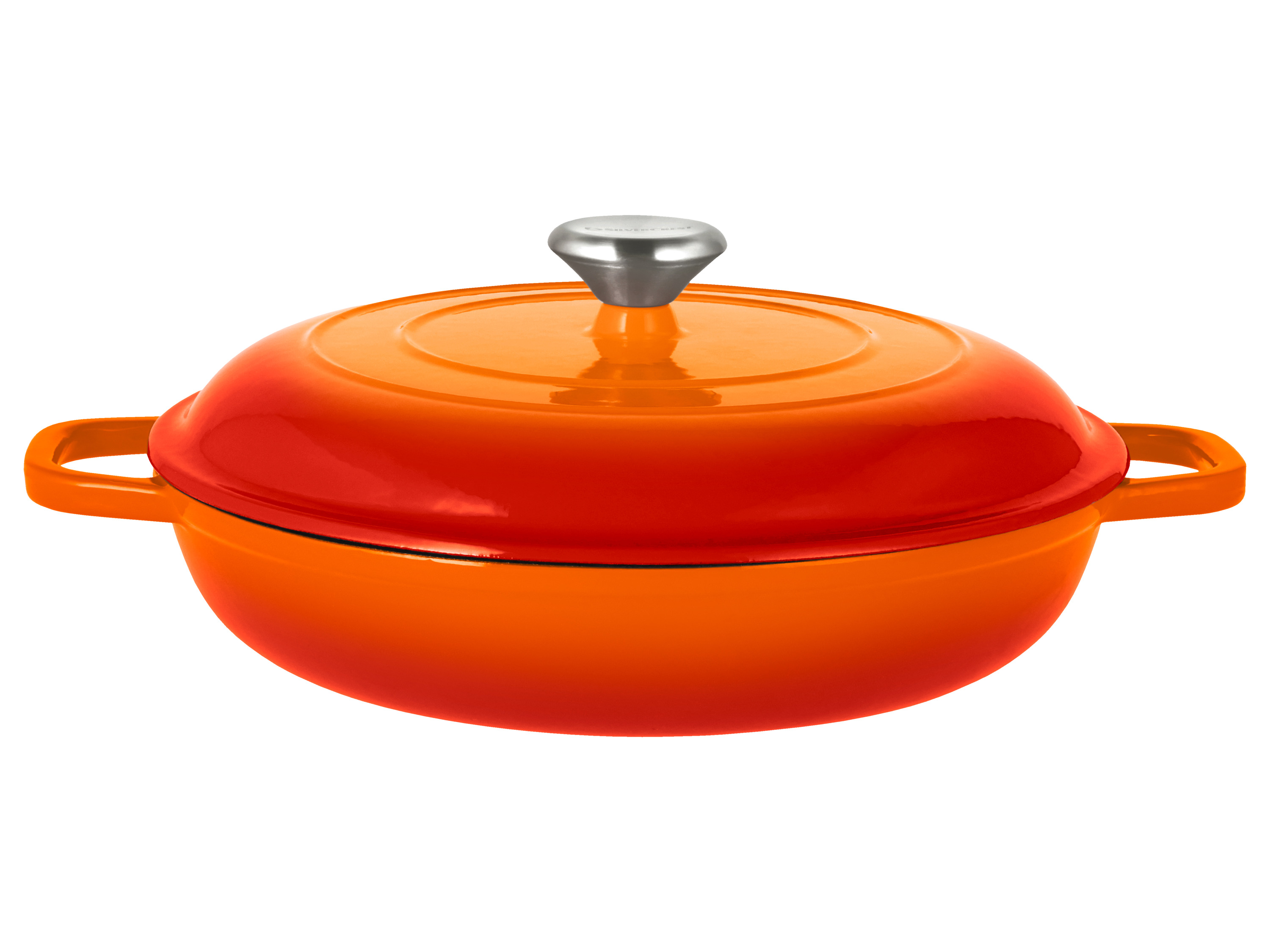 SILVERCREST® Premium-Gusseisenservierpfanne, Ø 30 cm (Orange) Bild 4
