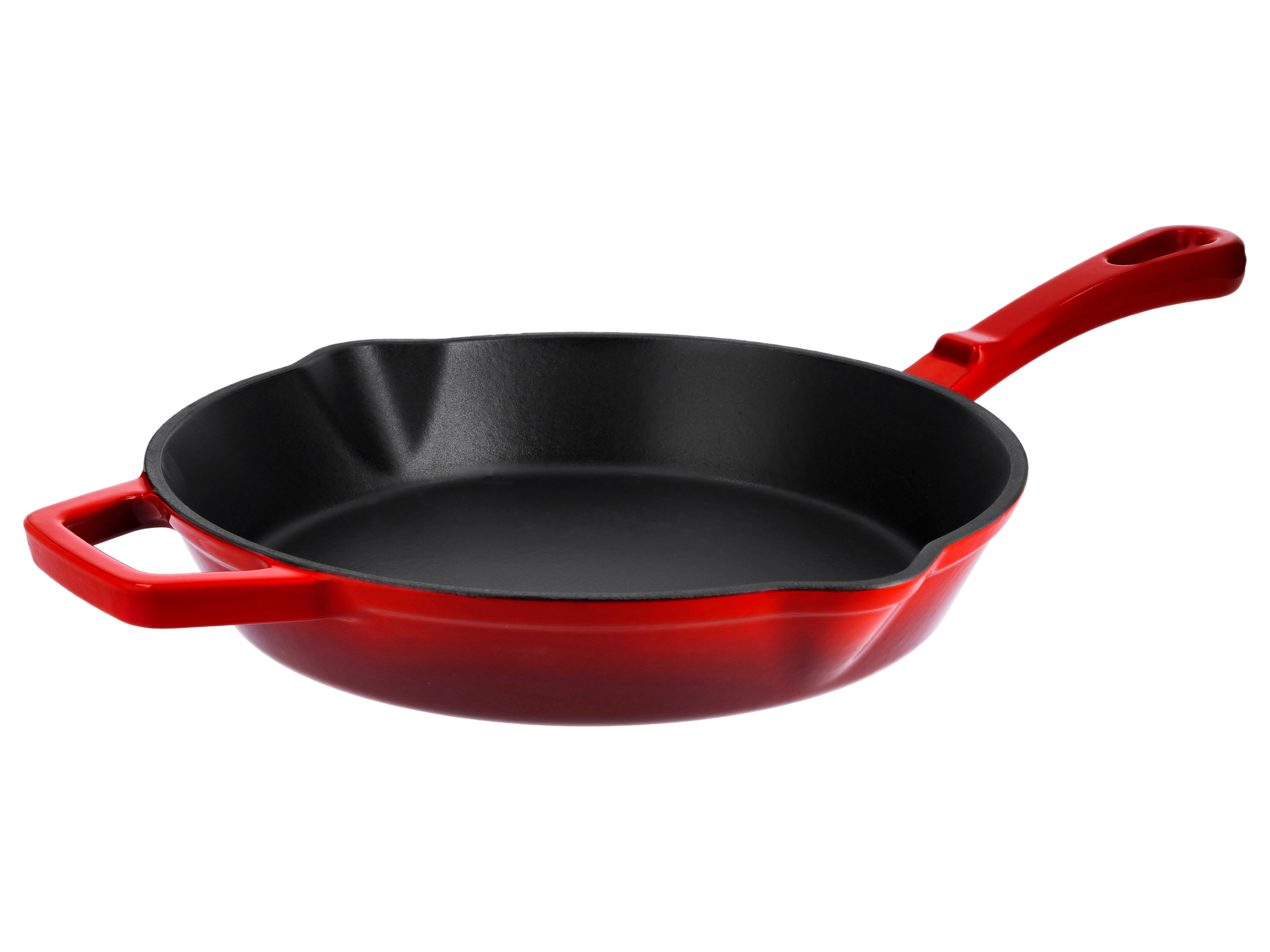 SILVERCREST® Premium-Gusseisengrillpfanne / Premium-Gusseisenpfanne (Rund, Rot) Bild 3
