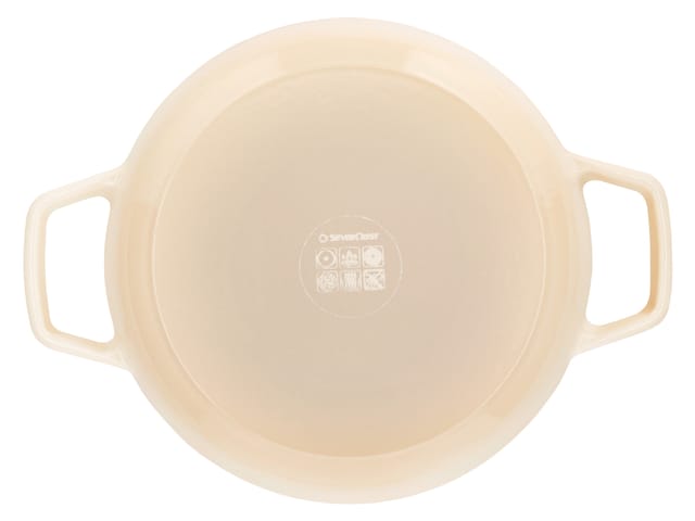 SILVERCREST® Premium-Gusseisenbrottopf / Premium-Gusseisenbrotbackform (Rund, Beige)