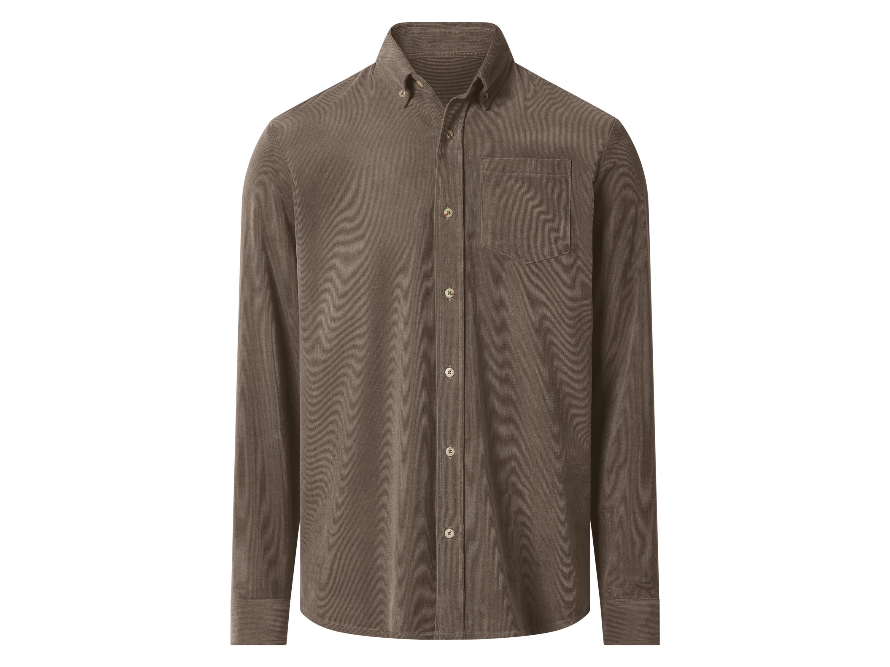 ESMARA MEN Herren Cord-Freizeithemd (Beige, L (52/54)) Bild 2