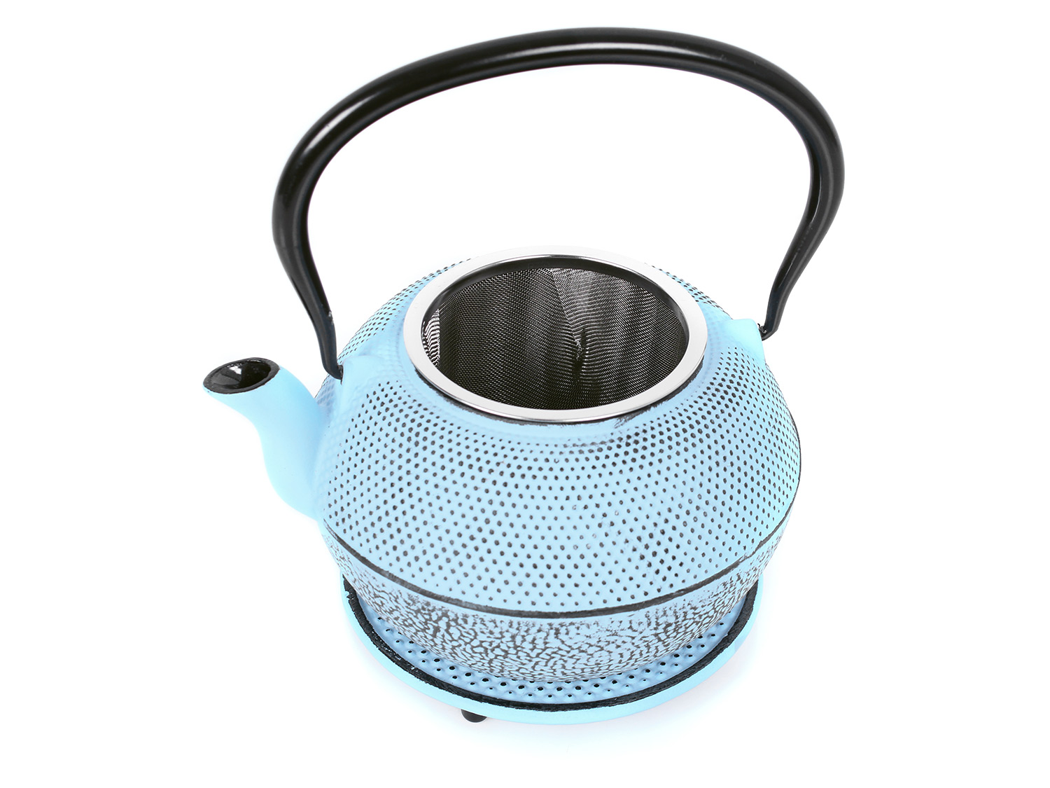 ECHTWERK Teeservice aus Gusseisen (Hellblau, 1,1L)
