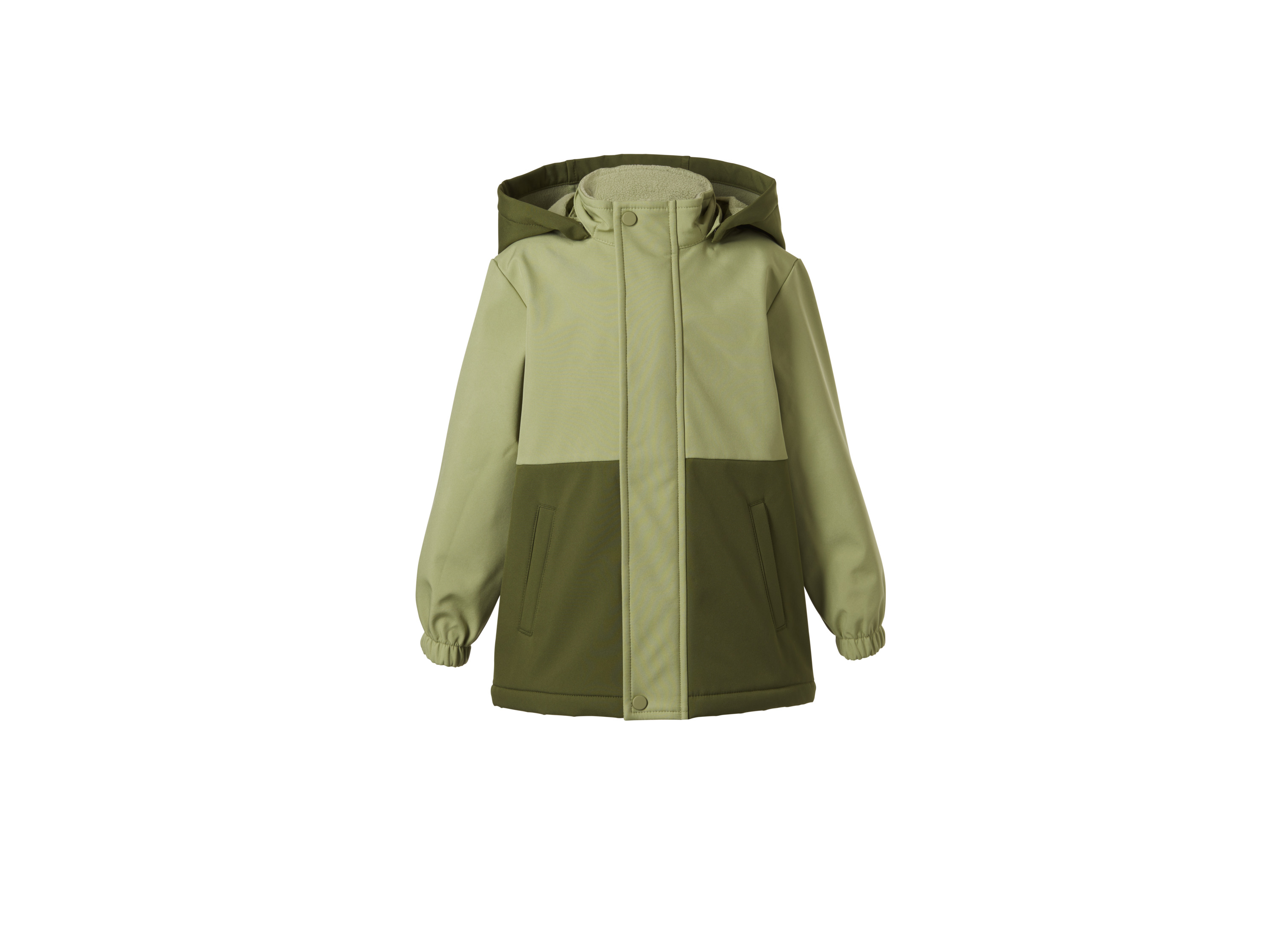 LUPILU® Kinder Softshelljacke mit Farbwechsel bei Regen (grün, 110/116) Bild 2