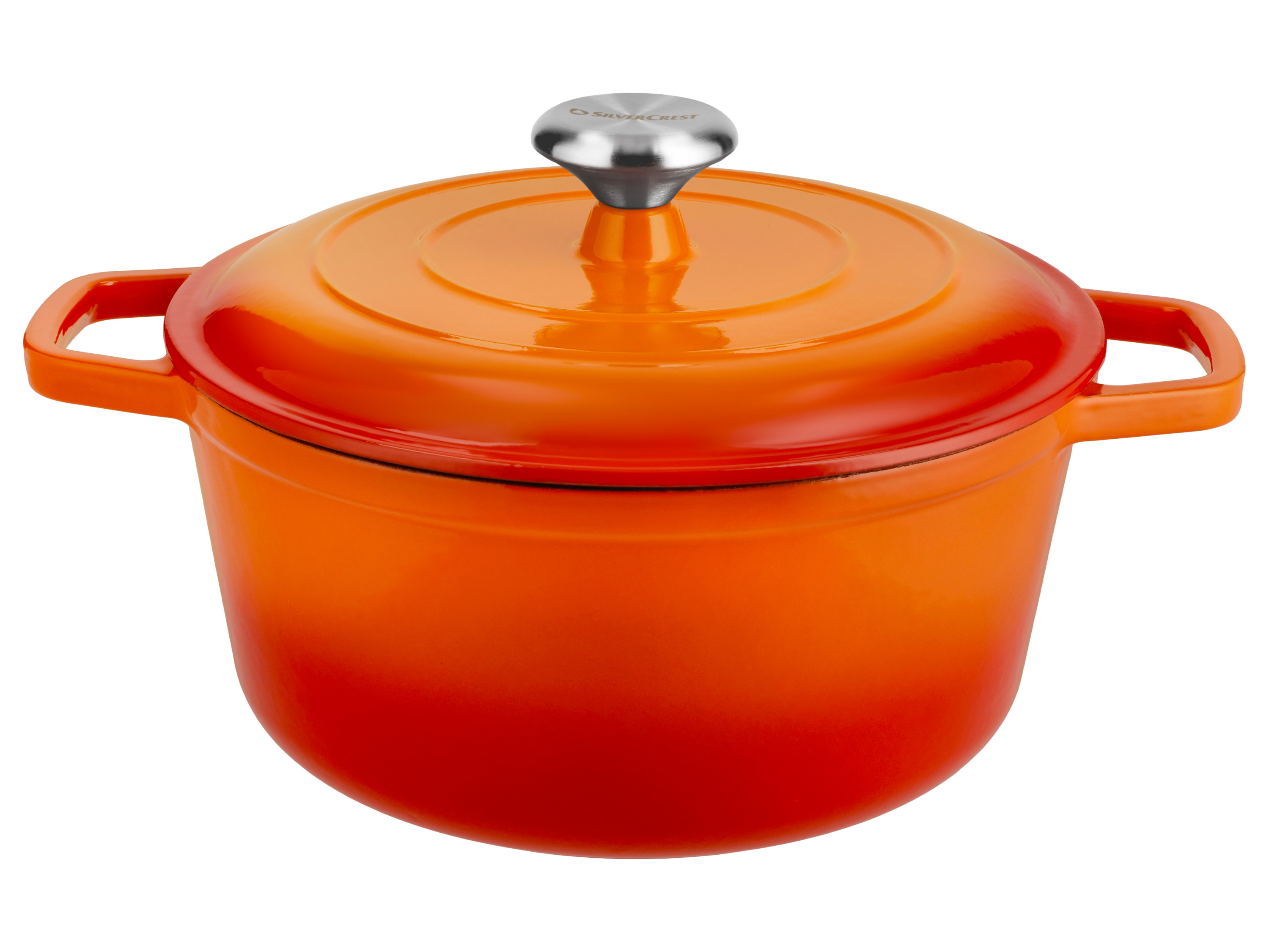 SILVERCREST® Premium Gusseisentopf, Ø 25 cm (Orange) Bild 4