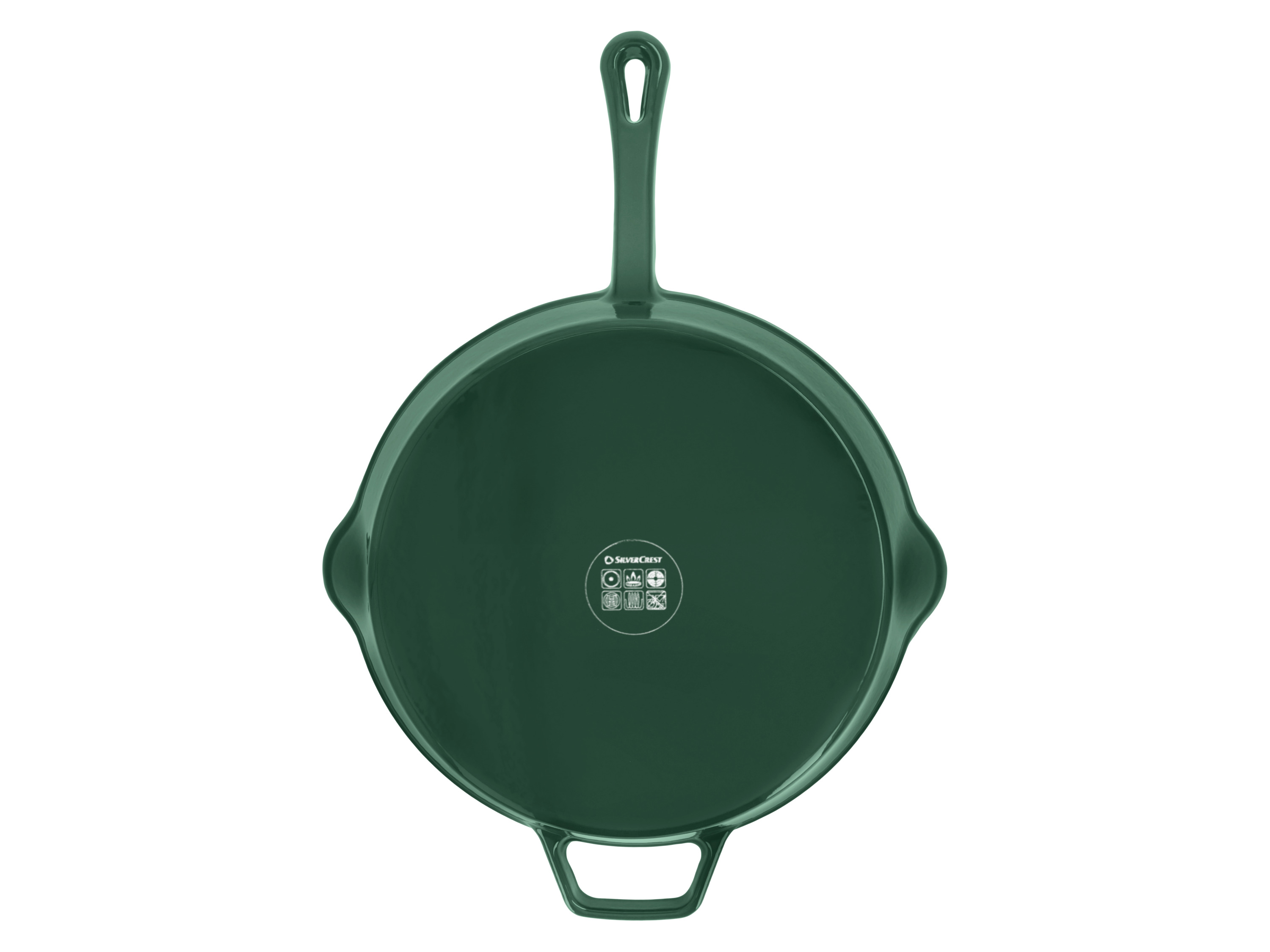 SILVERCREST® Premium-Gusseisenpfanne, Ø 30 cm (grün)