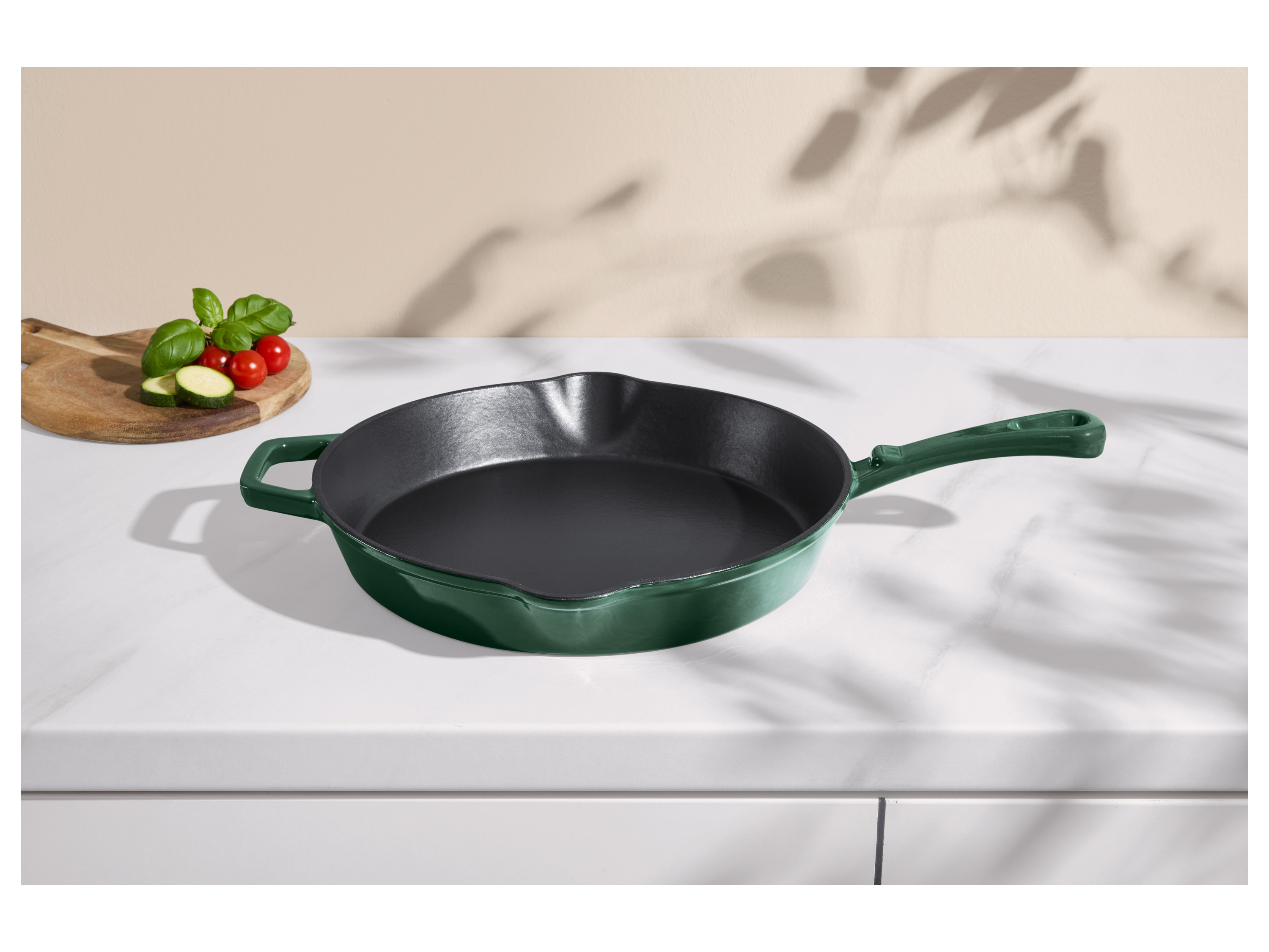 SILVERCREST® Premium-Gusseisenpfanne, Ø 30 cm (grün) Bild 2