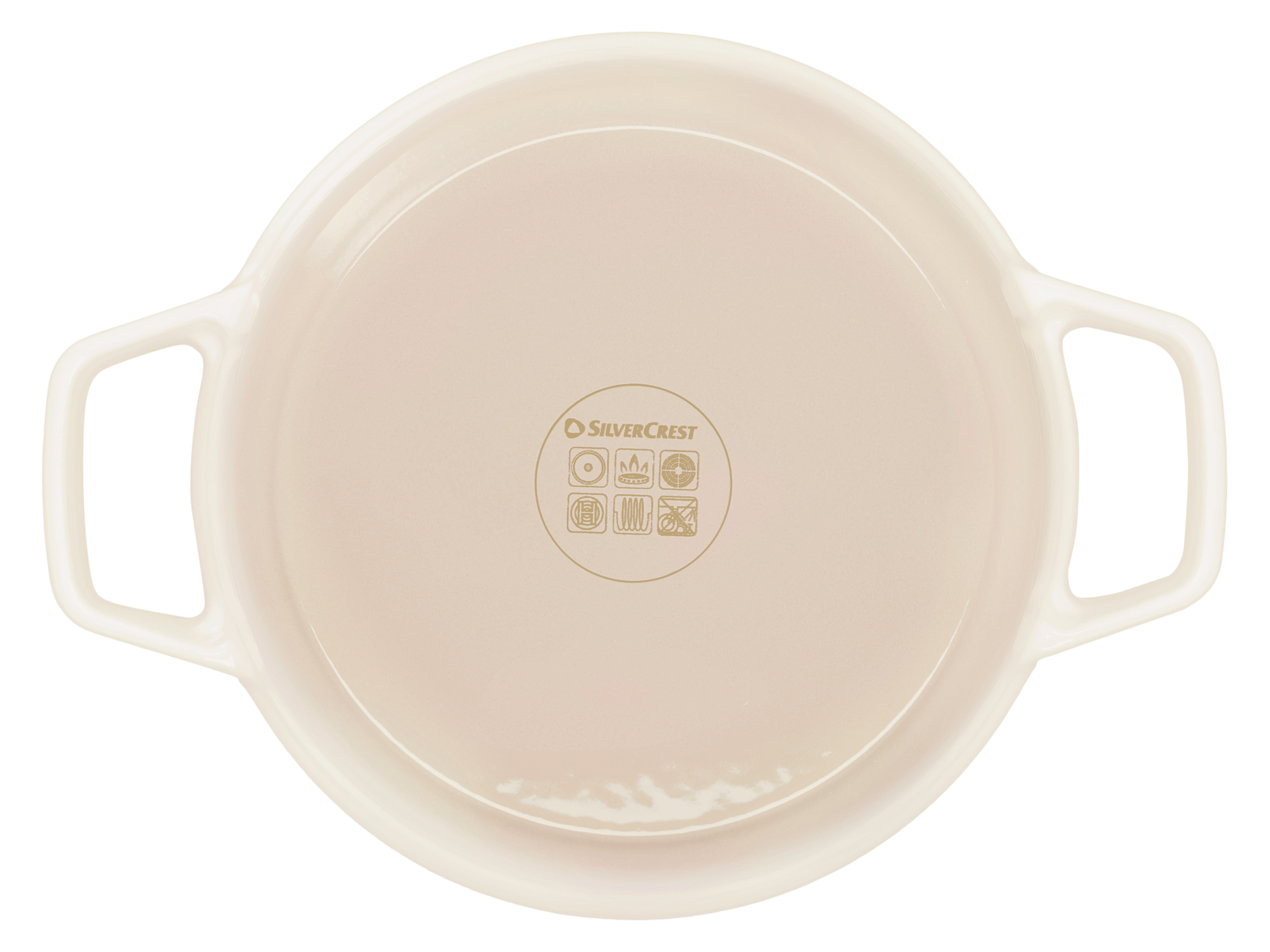 SILVERCREST® Premium-Gusseisentopf-Set, 1,9 l / 2,9 l / 4,2 l (Beige) Bild 4