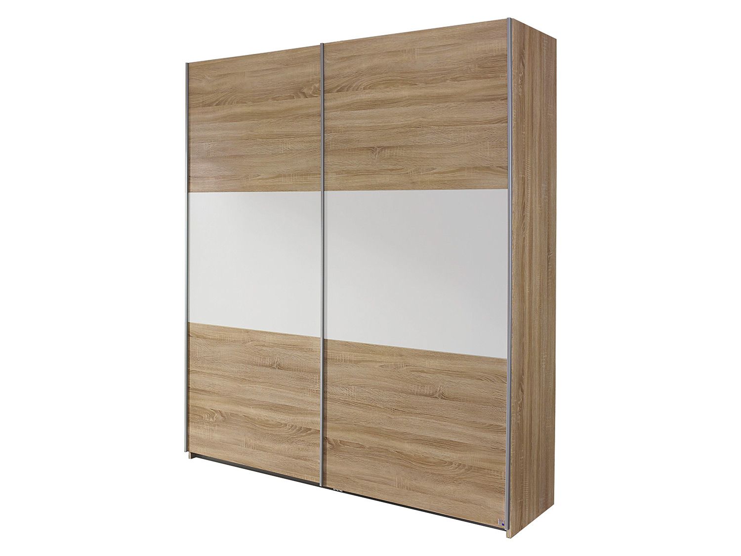 RAUCH BLUE Schwebetürenschrank Borba (mit Absetzung alpinweiß, Eiche sonoma, Breite: 175 cm) Bild 3