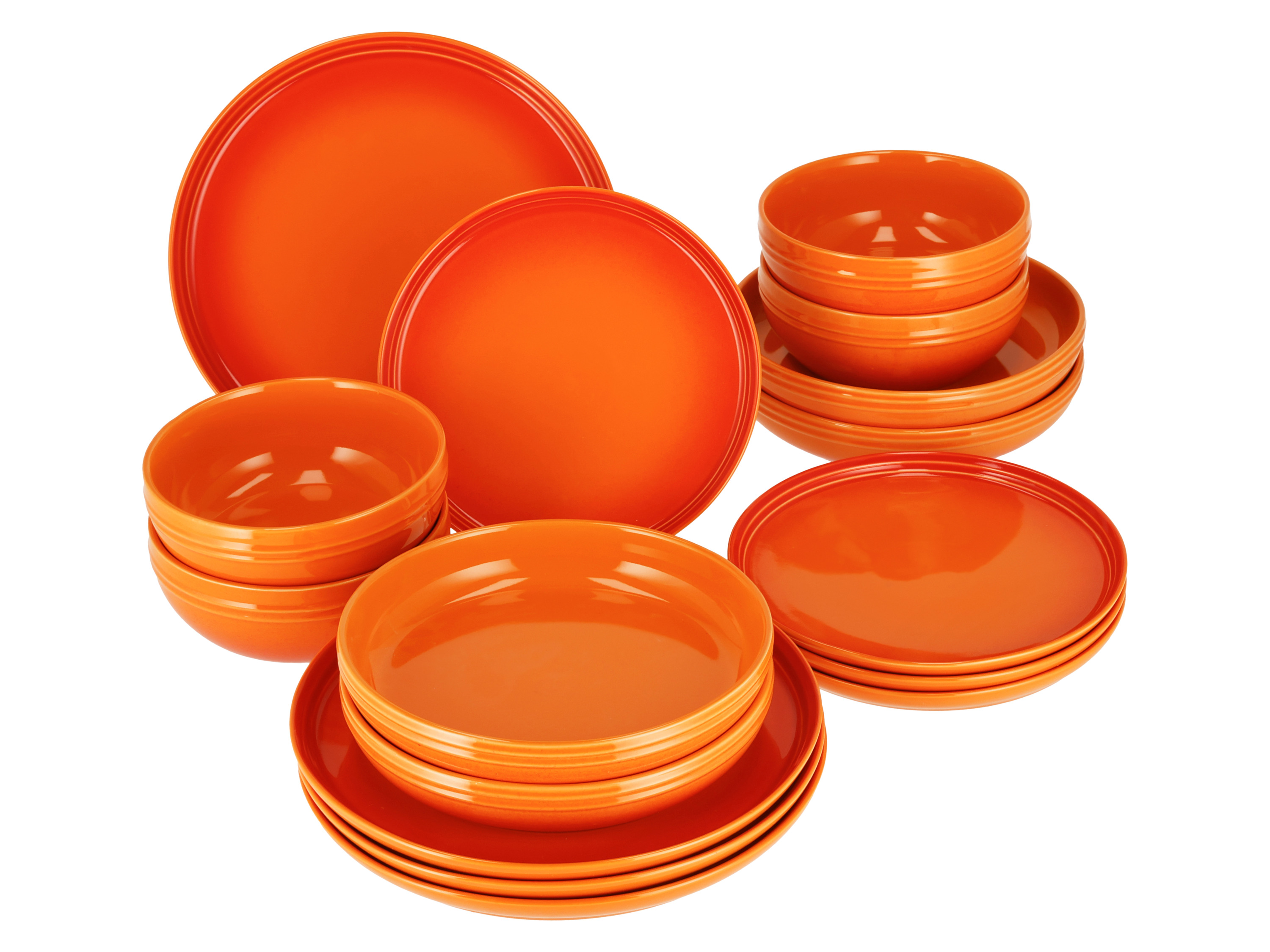 SILVERCREST® Geschirr-Set, 16-teilig (Orange) Bild 4