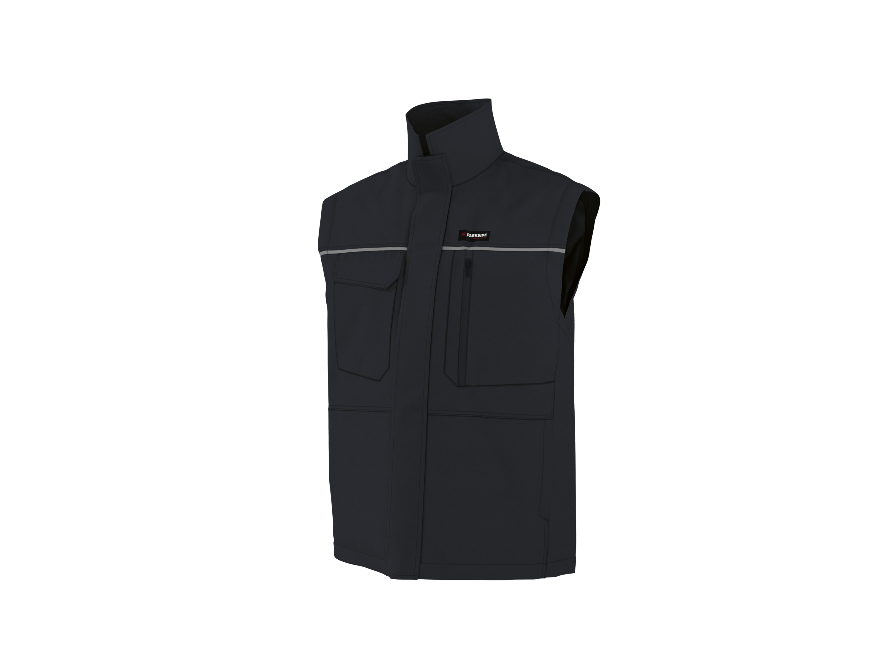 PARKSIDE PERFORMANCE® Herren Arbeitsweste (Schwarz, XL (56/58)) Bild 2