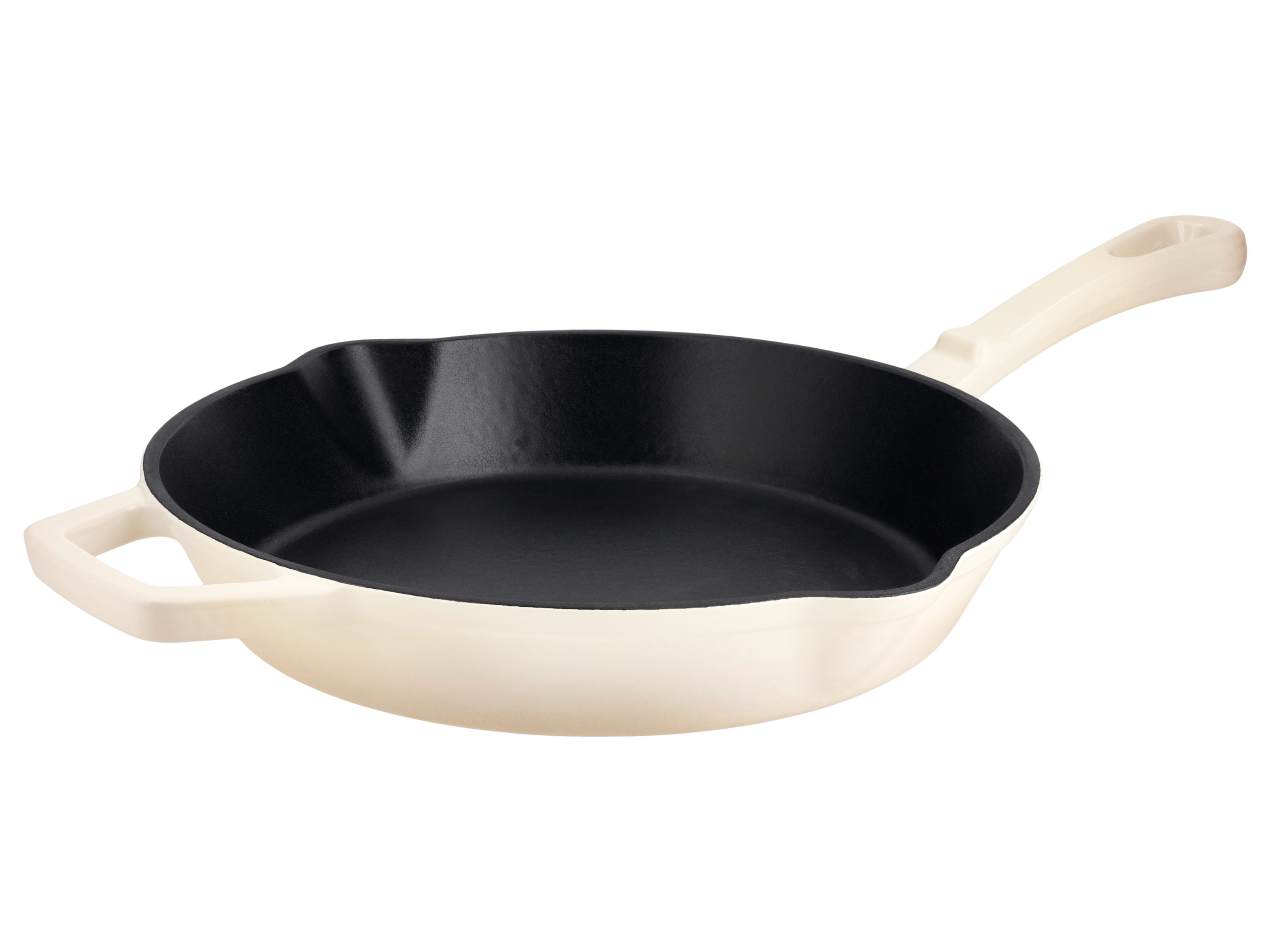 SILVERCREST® Premium-Gusseisengrillpfanne / Premium-Gusseisenpfanne (Rund, Creme) Bild 4