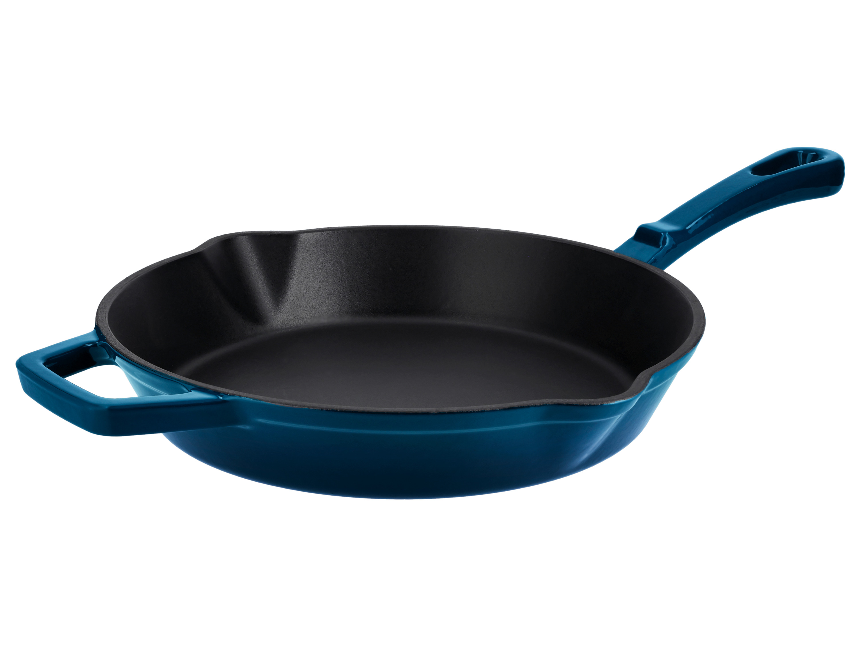 SILVERCREST® Premium-Gusseisengrillpfanne / Premium-Gusseisenpfanne (Rund, Blau) Bild 3