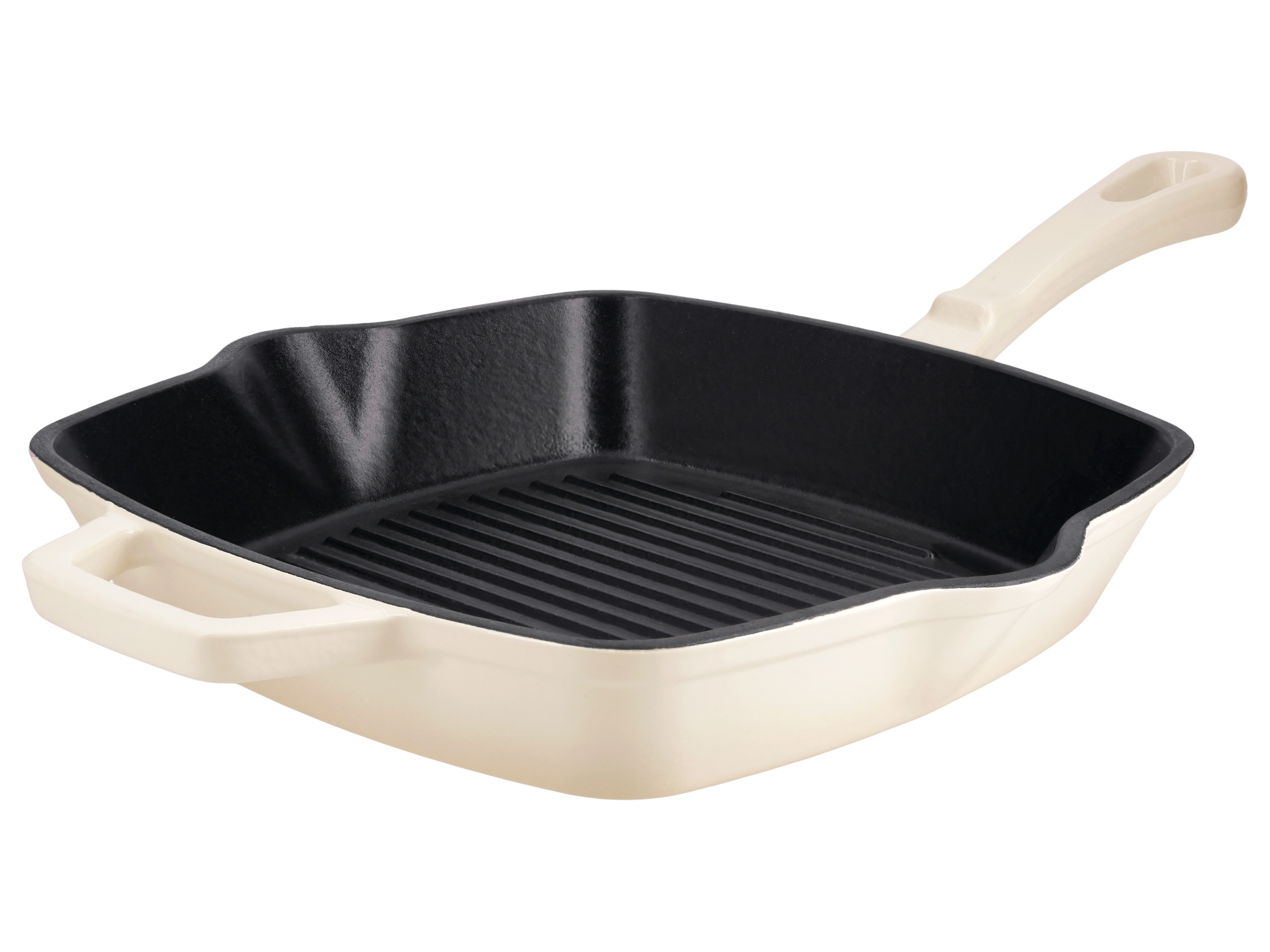 SILVERCREST® Premium-Gusseisengrillpfanne / Premium-Gusseisenpfanne (Eckig, Creme) Bild 2