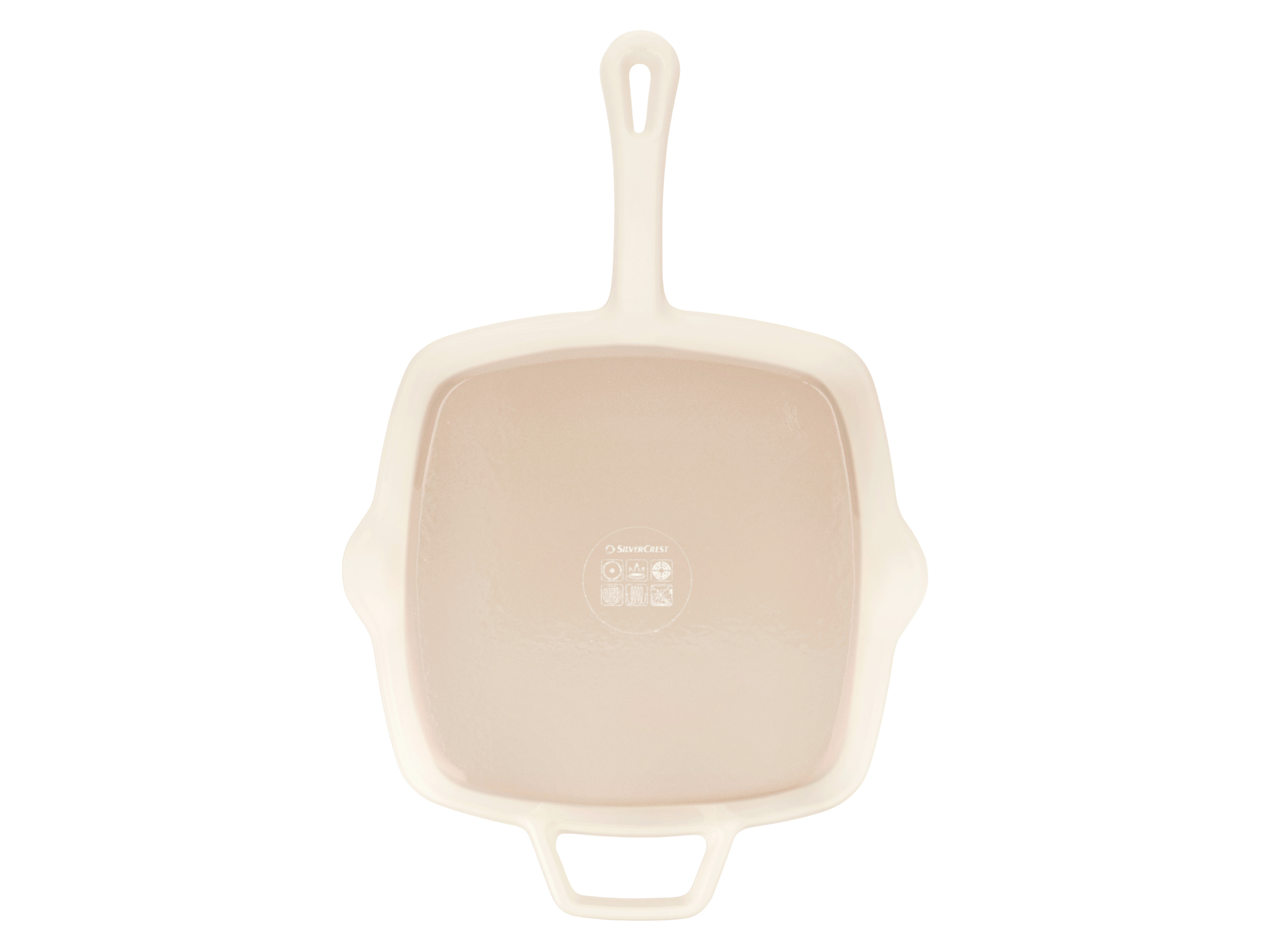 SILVERCREST® Premium-Gusseisengrillpfanne / Premium-Gusseisenpfanne (Eckig, Creme) Bild 3