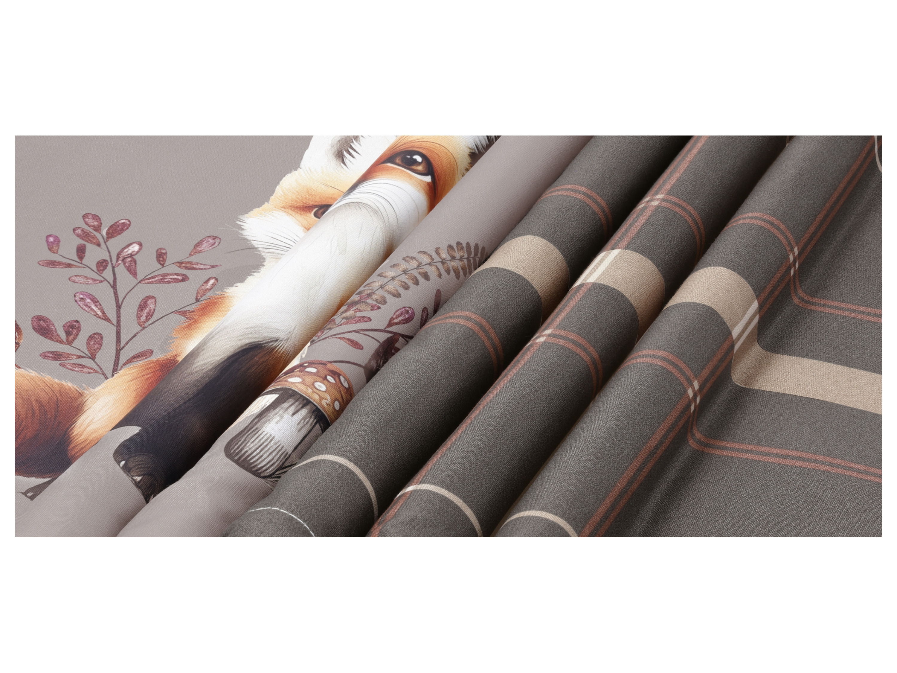 LIVARNO® Mikrofaser-Satin-Bettwäsche, 135 x 200 cm (Fuchs) Bild 3