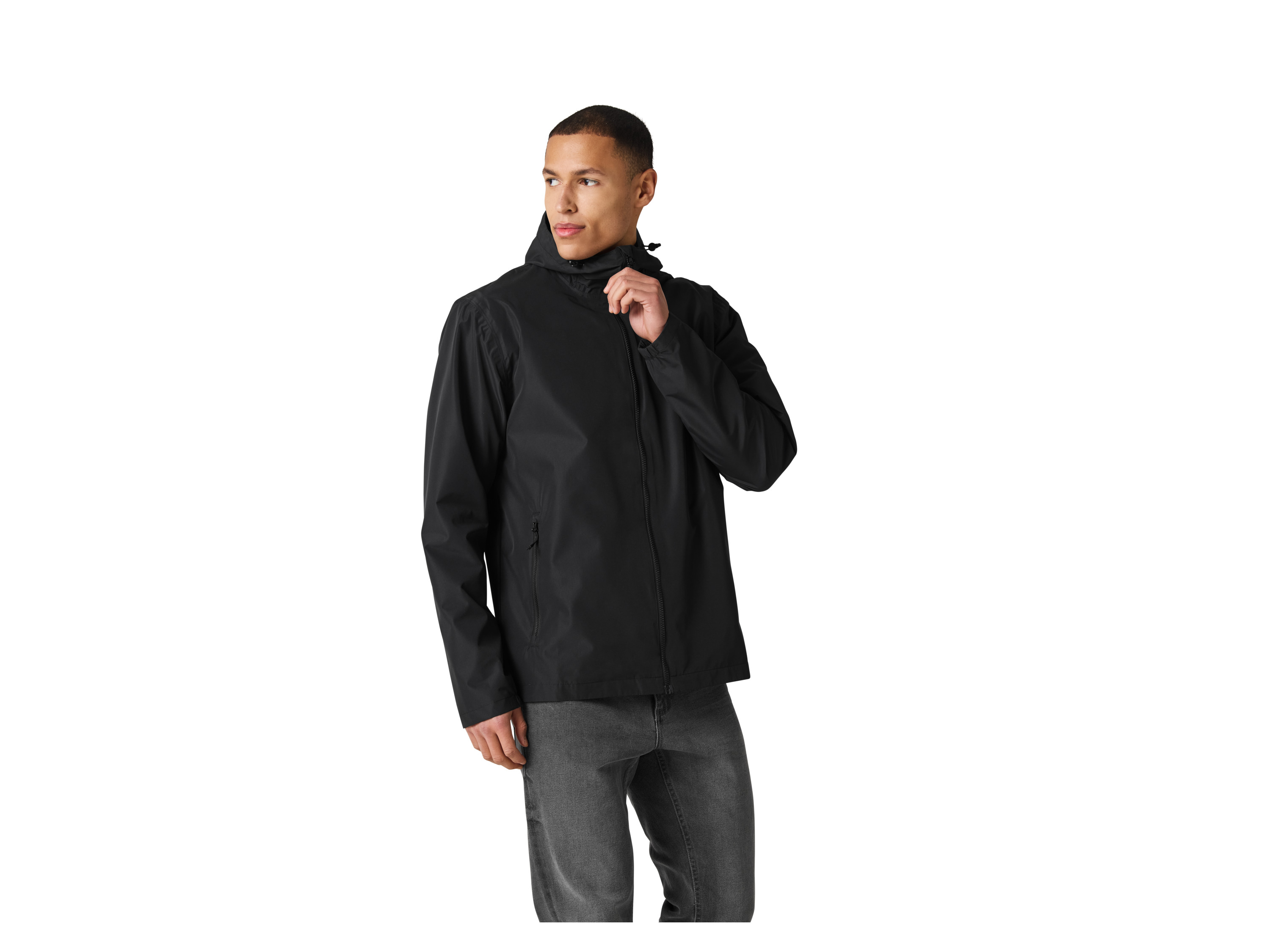 CRIVIT Herren Regenjacke (Schwarz, XXL (60/62))