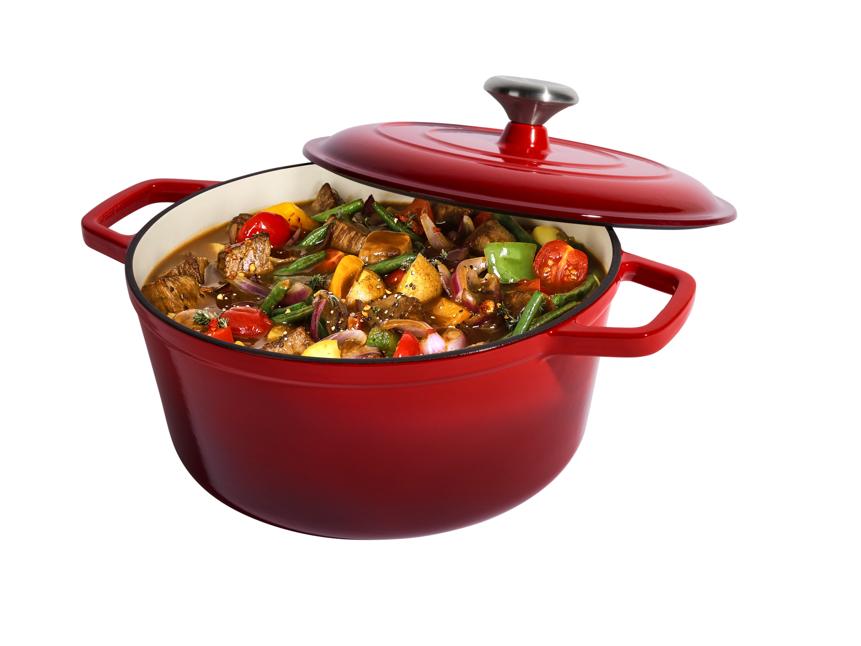 SILVERCREST® Premium Gusseisentopf, Ø 25 cm (Rot) Bild 3
