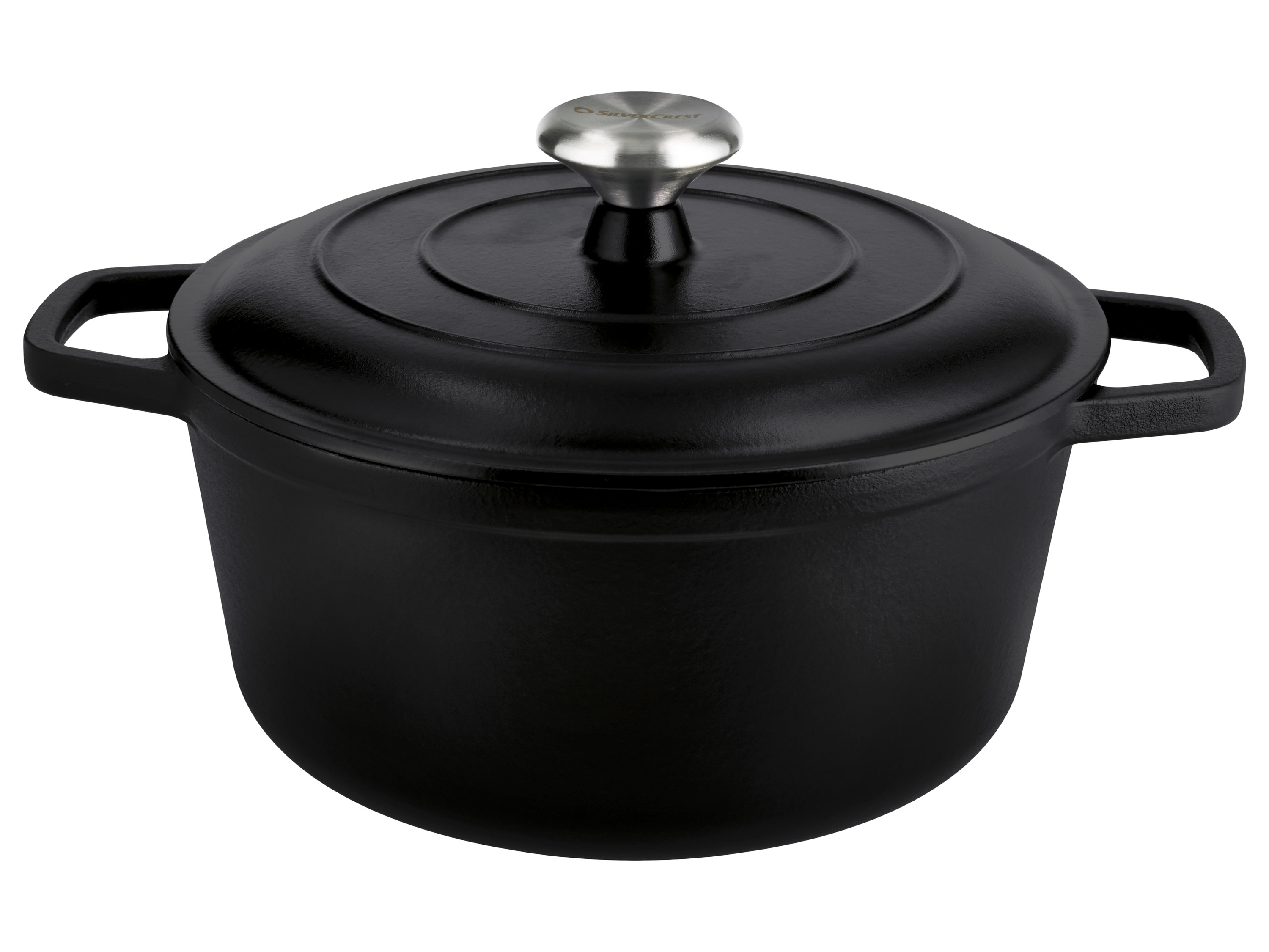 SILVERCREST® Premium Gusseisentopf, Ø 25 cm (Schwarz) Bild 3