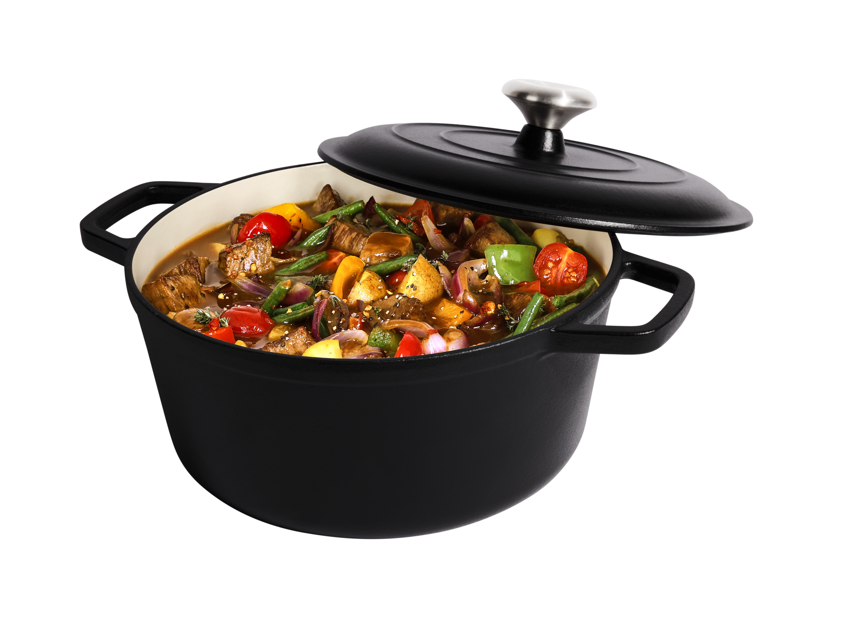 SILVERCREST® Premium Gusseisentopf, Ø 25 cm (Schwarz) Bild 4