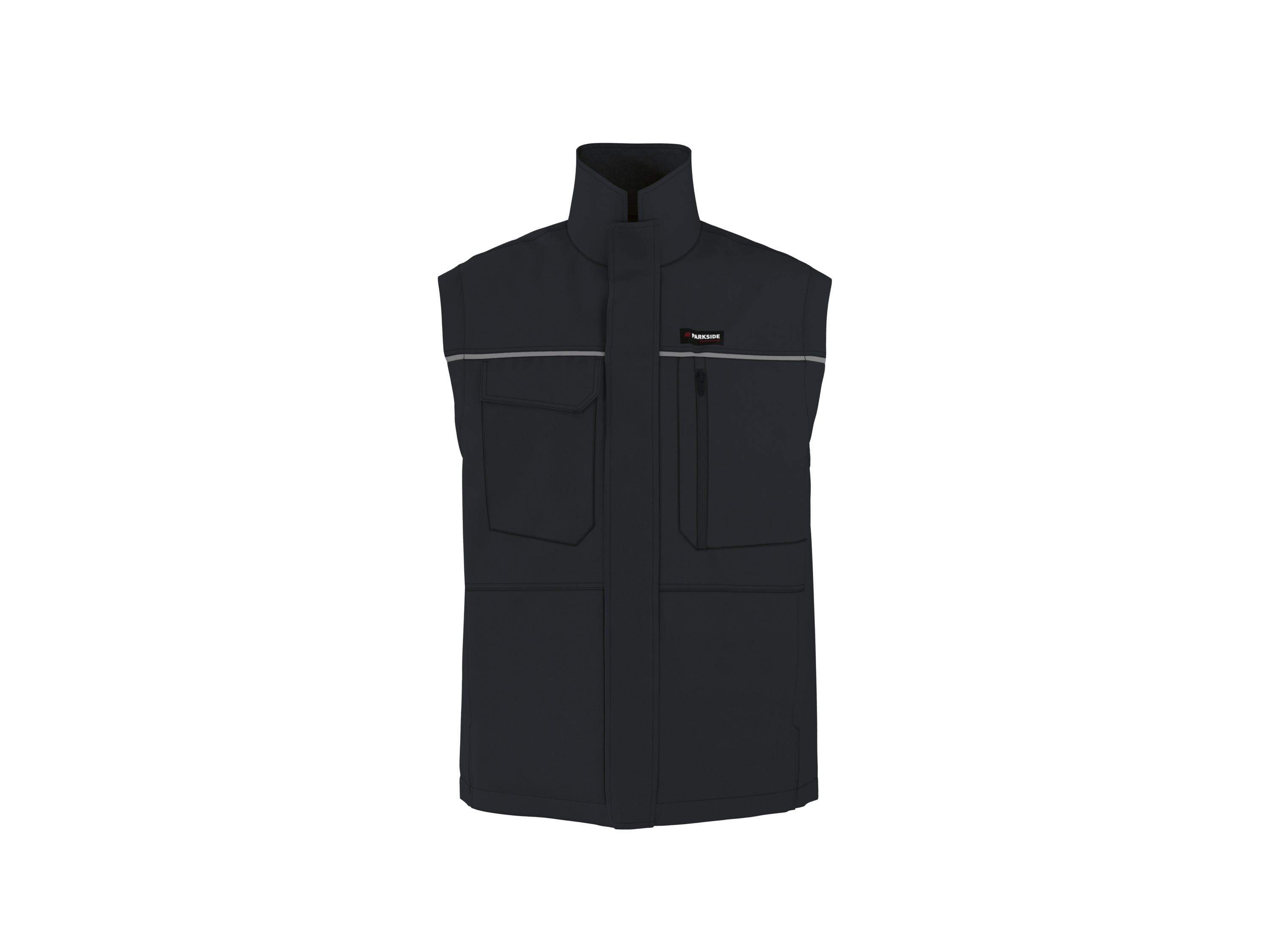 PARKSIDE PERFORMANCE® Herren Arbeitsweste (Schwarz, L (52/54)) Bild 3