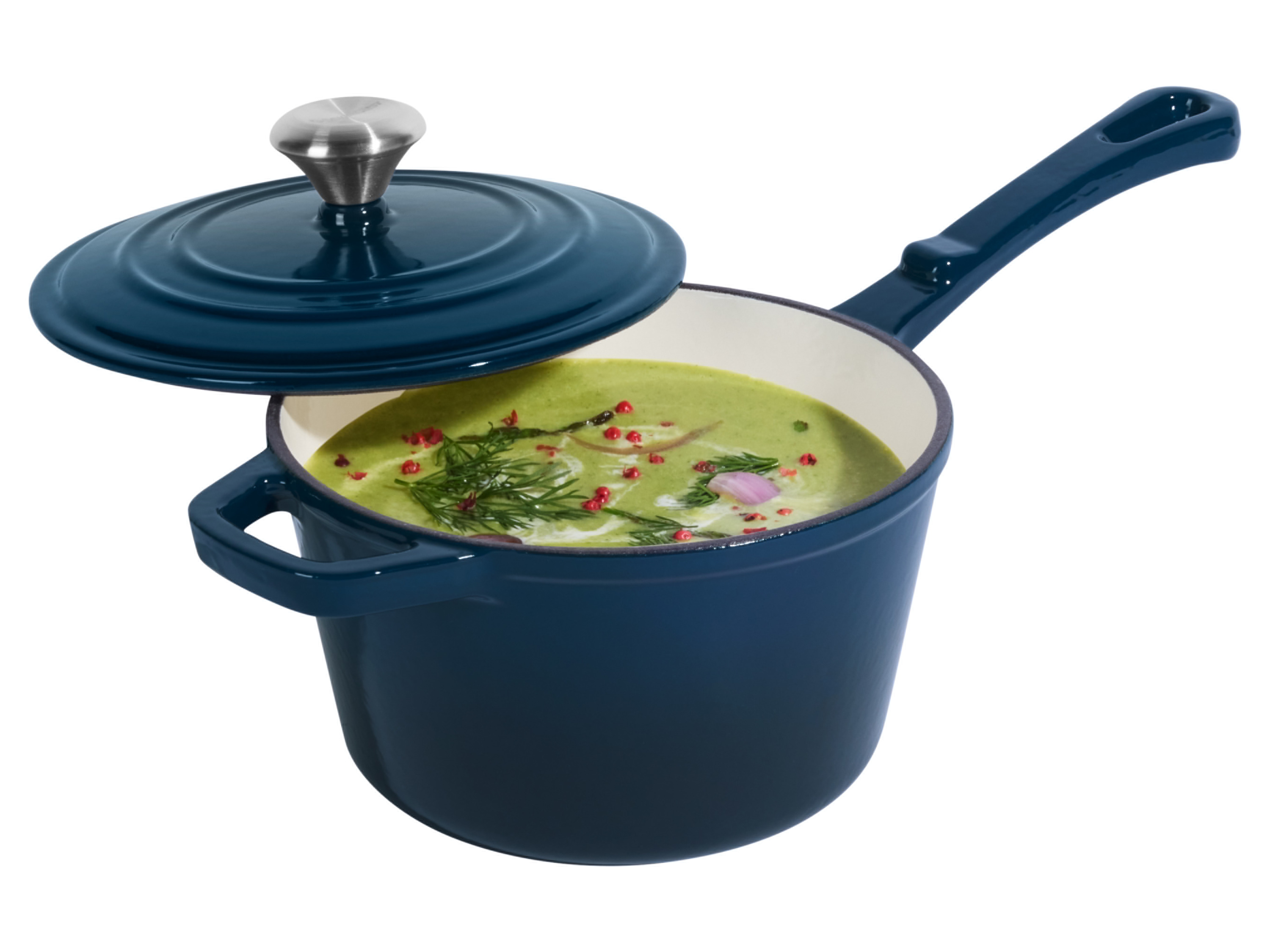 SILVERCREST® Premium Gusseisenkasserolle, Ø 18 cm (Blau) Bild 3