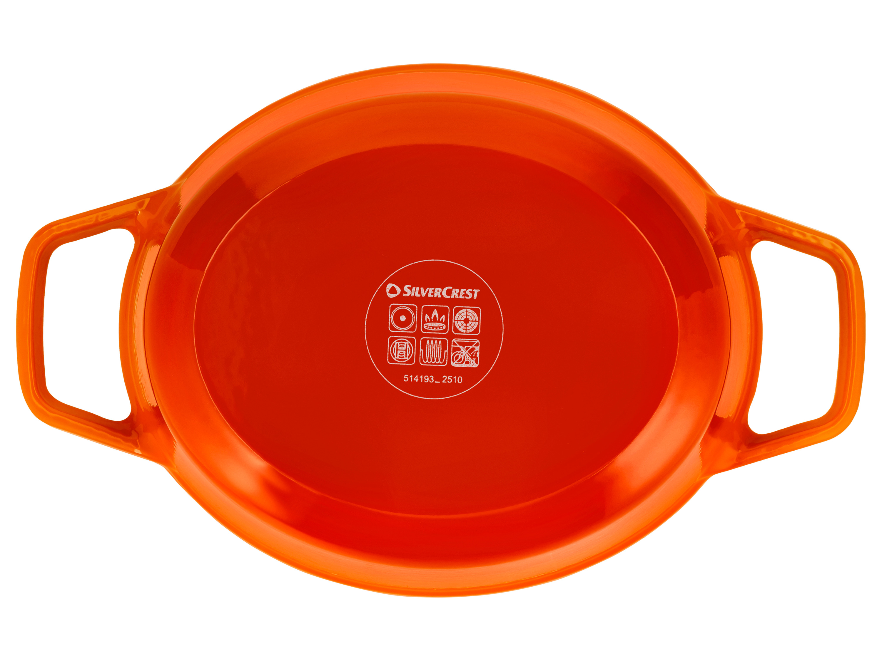SILVERCREST® Premium Gusseisenbräter, Ø 24 cm (orange) Bild 2