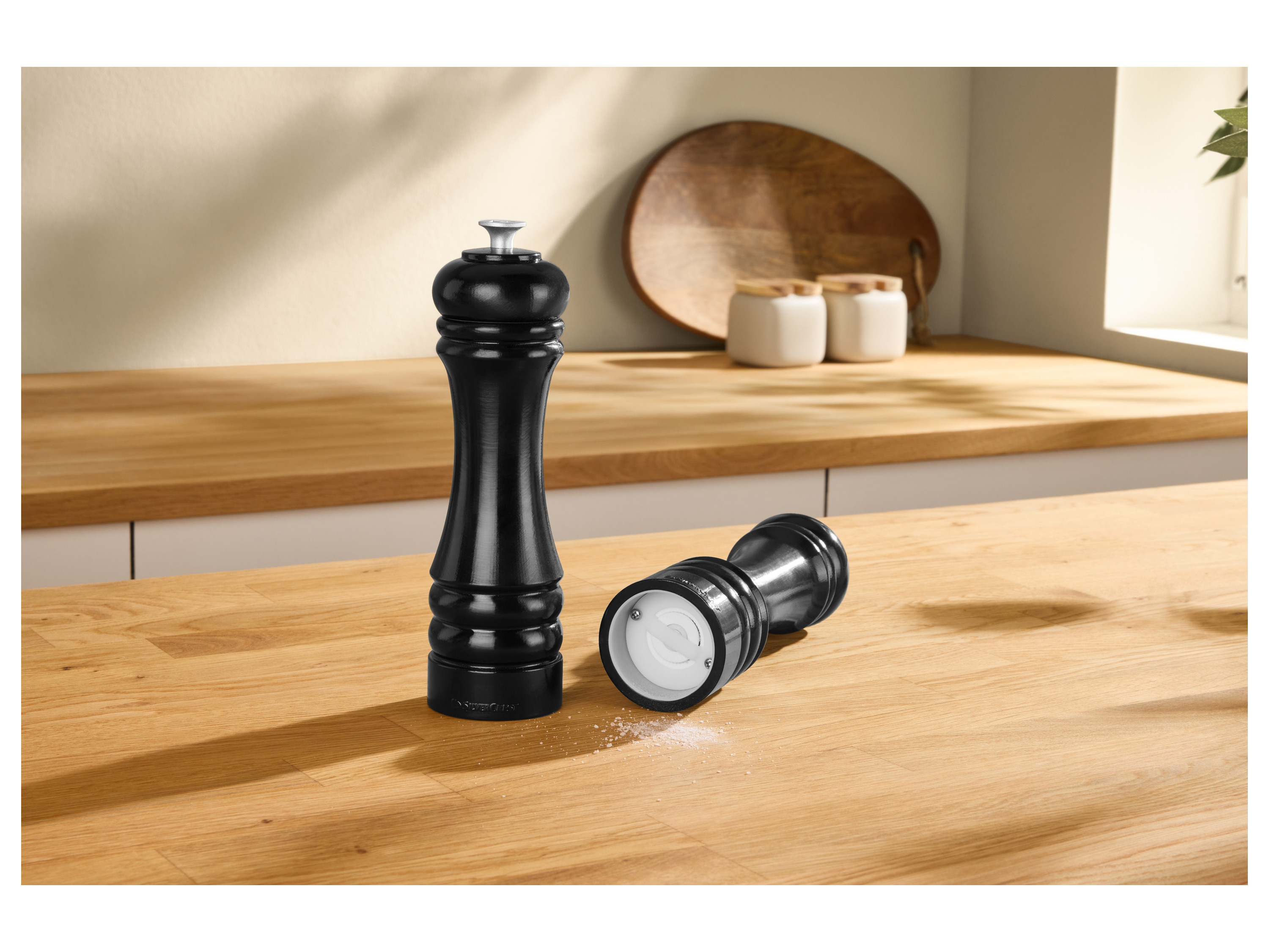 SILVERCREST® Salz- und Pfeffermühlen-Set (Schwarz)