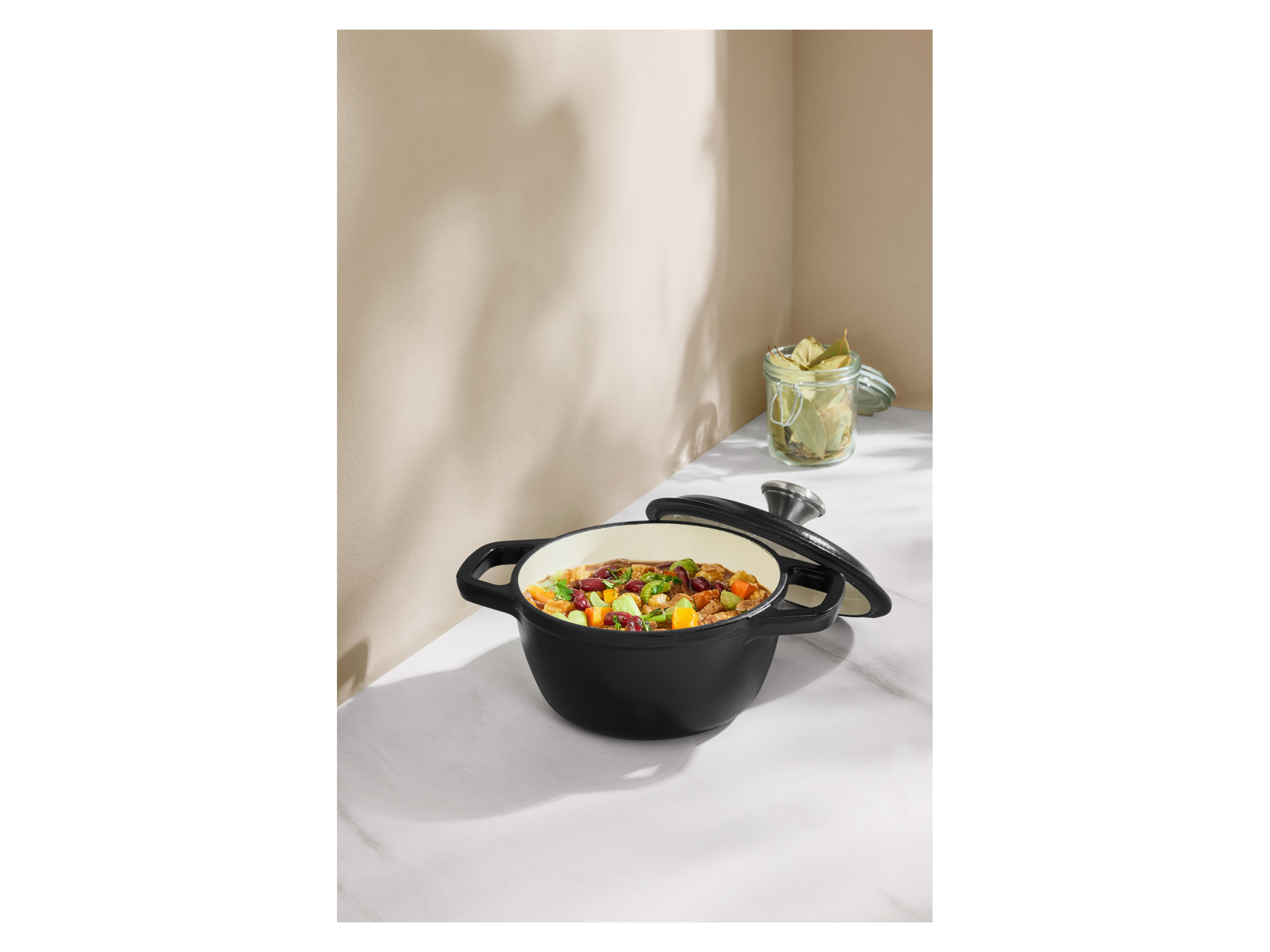 SILVERCREST® Premium Gusseisentopf, Ø 16 cm (Schwarz)
