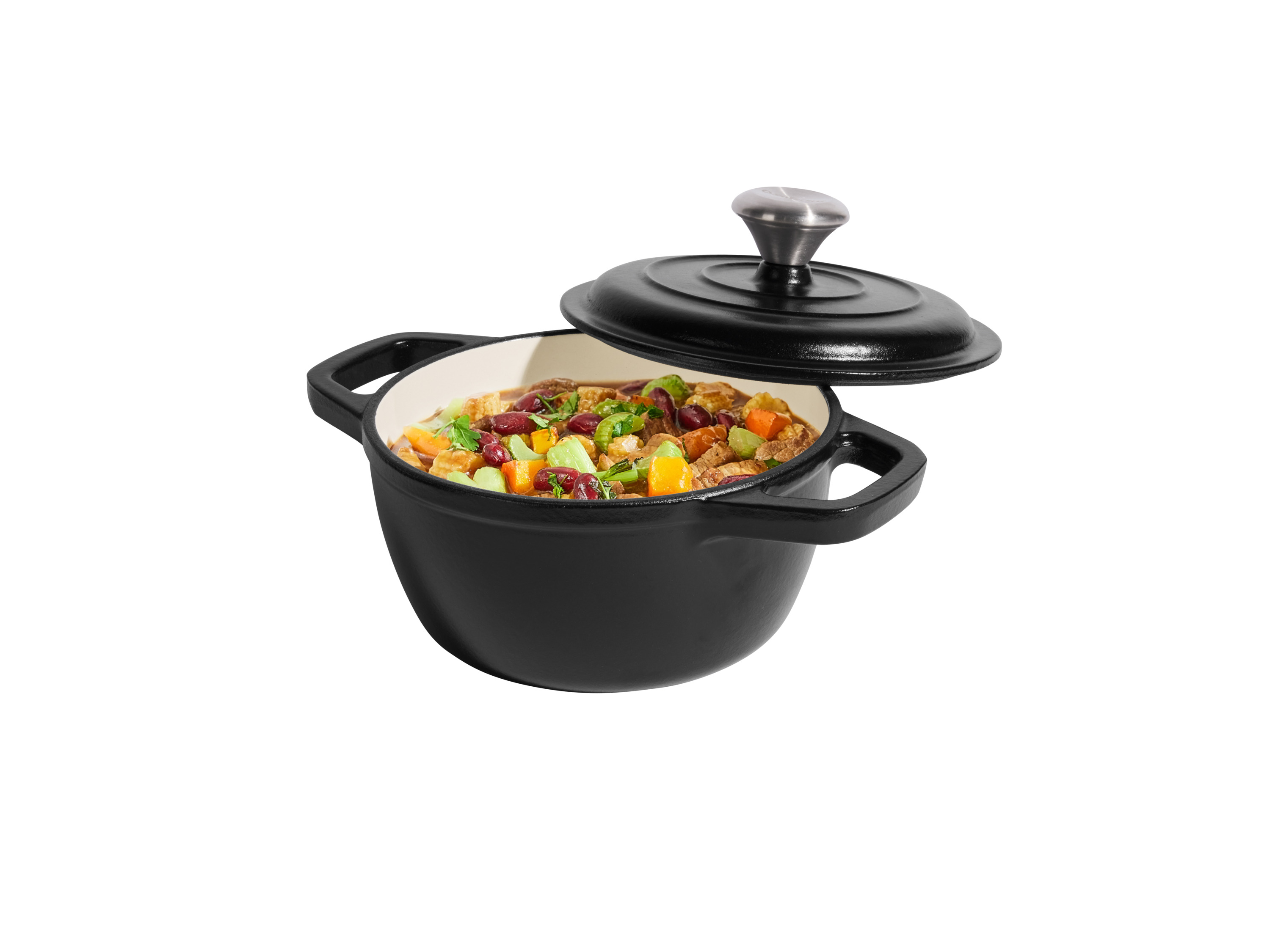 SILVERCREST® Premium Gusseisentopf, Ø 16 cm (Schwarz) Bild 2